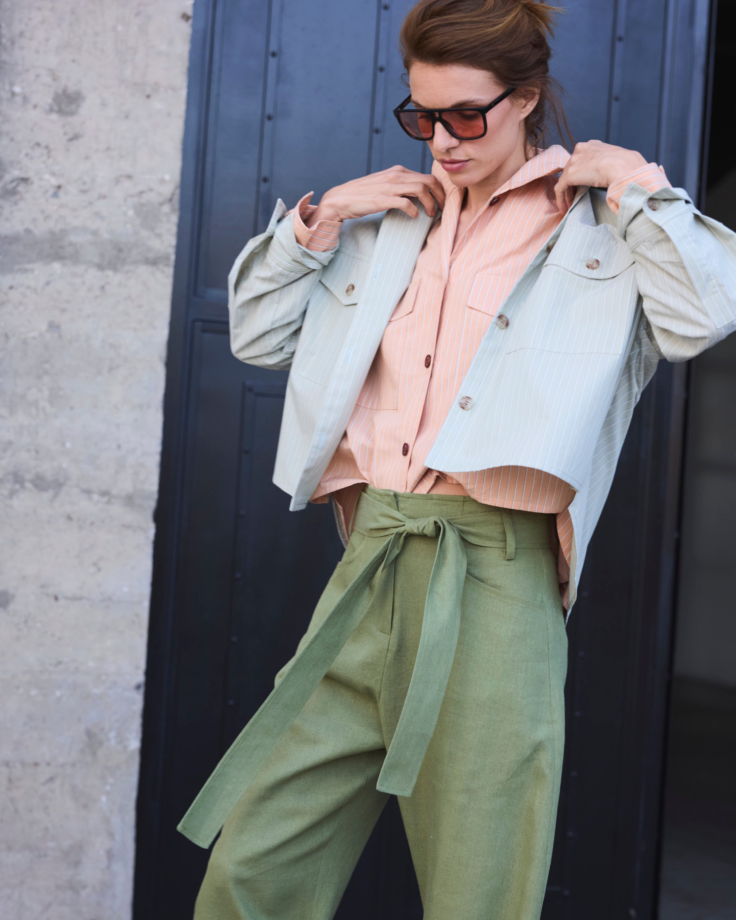 Pantalón Vivante Lino Verde Pasto