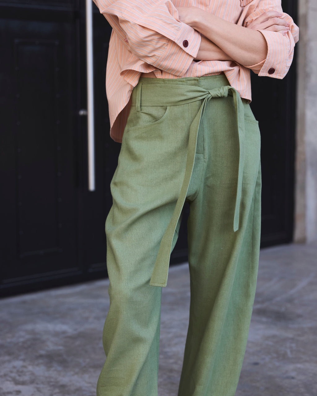 Pantalón Vivante Lino Verde Pasto