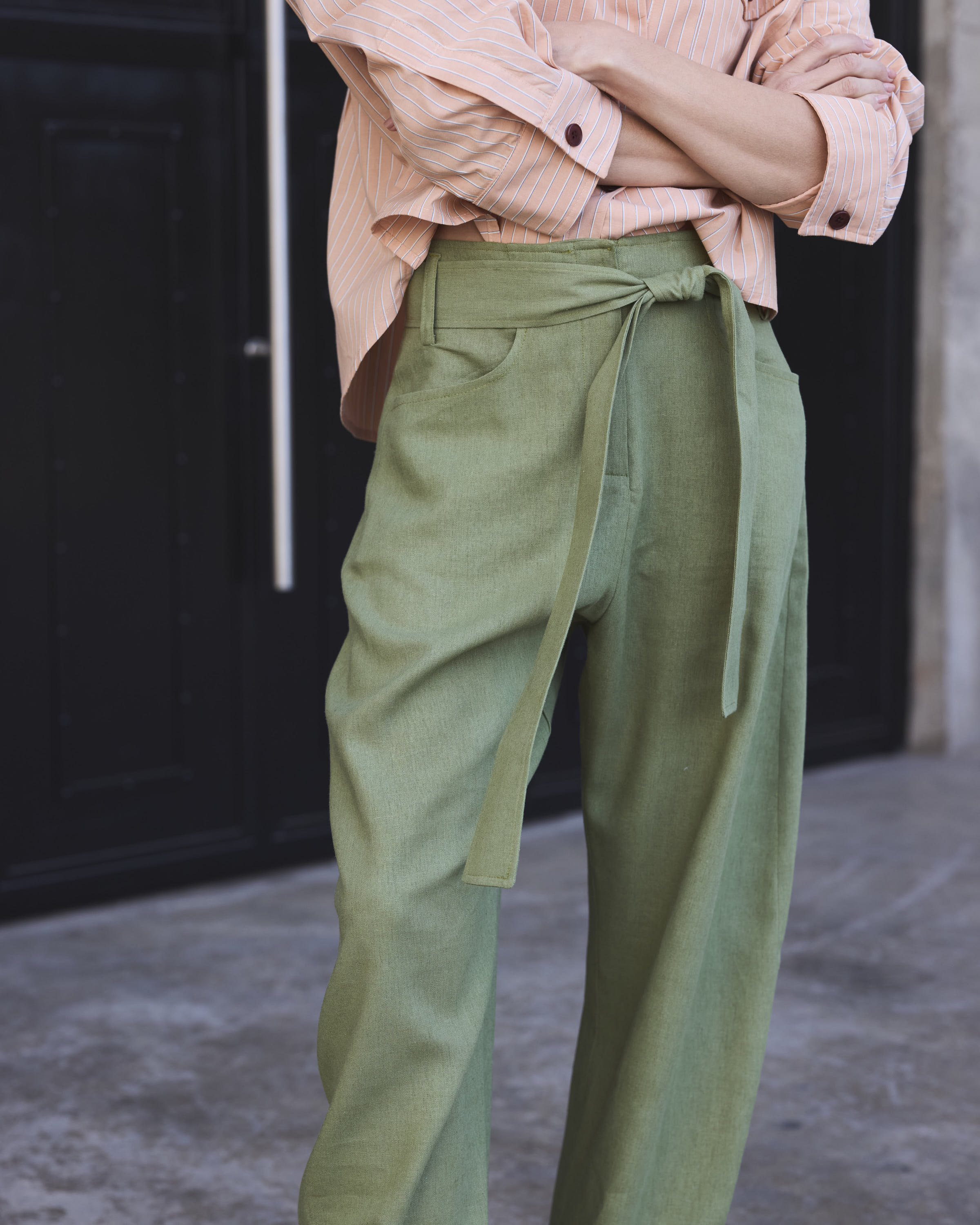 Pantalón Vivante Lino Verde Pasto