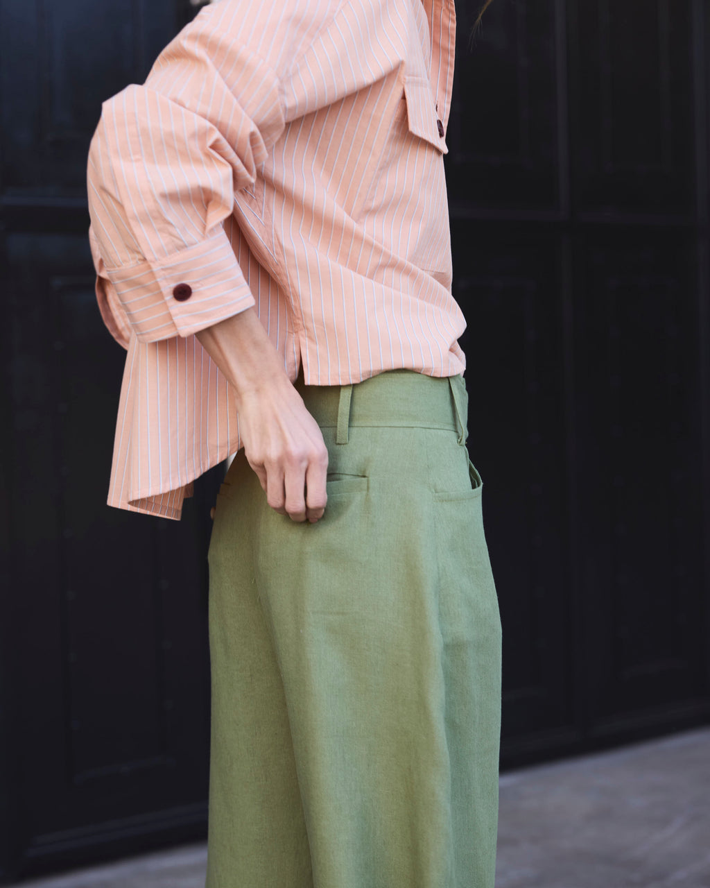 Pantalón Vivante Lino Verde Pasto