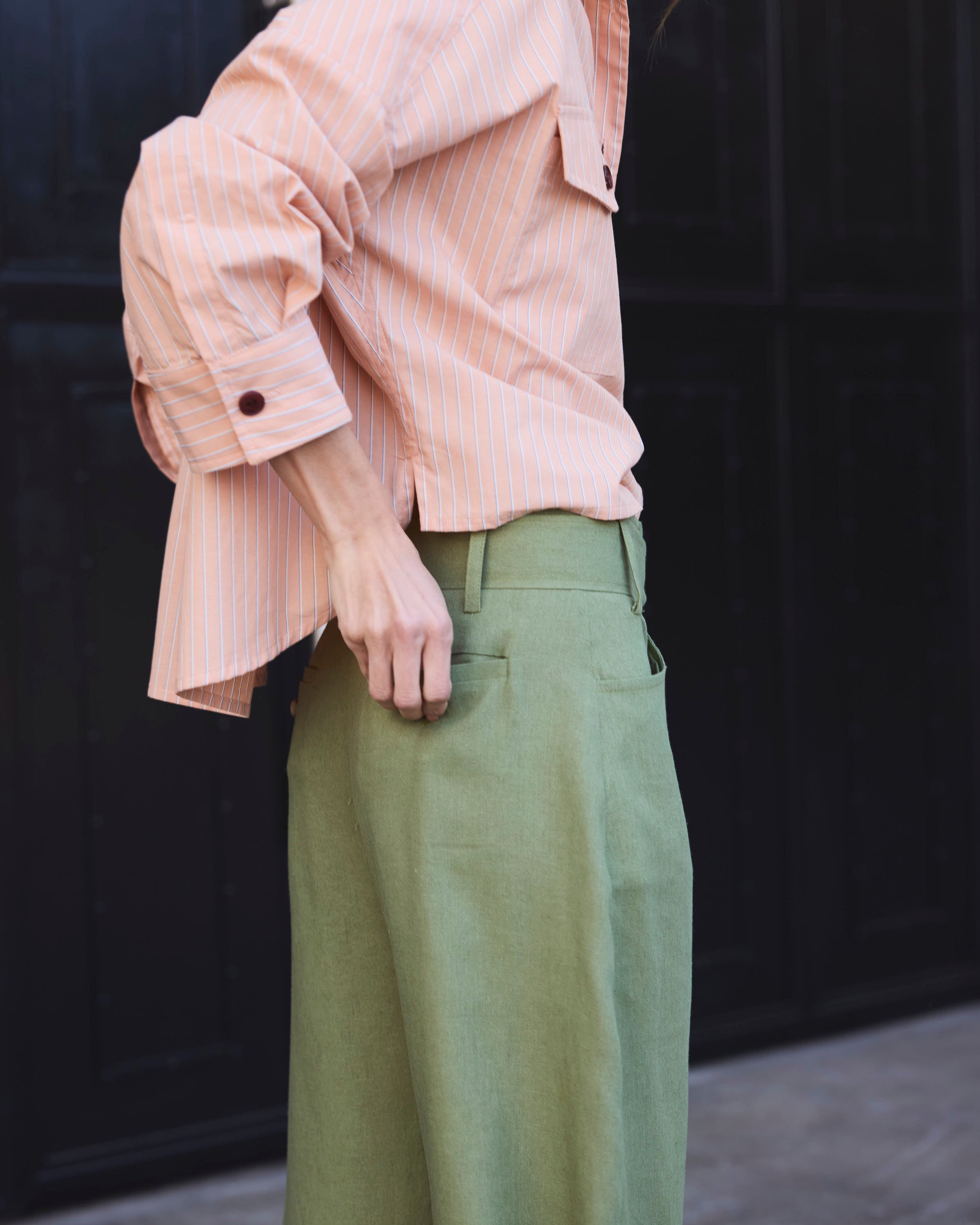 Pantalón Vivante Lino Verde Pasto