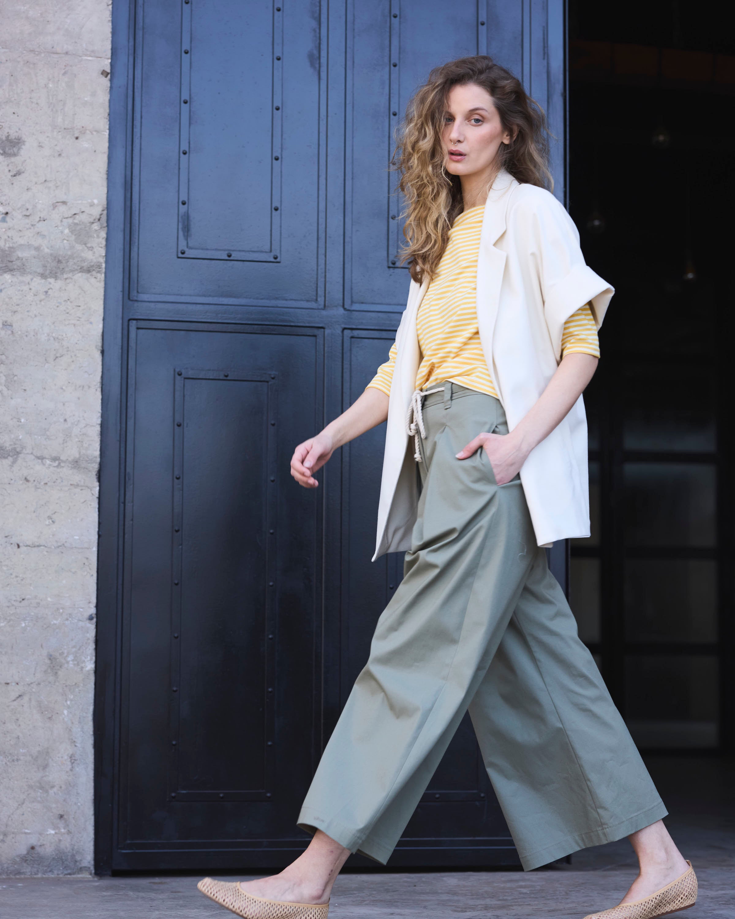 Pantalón Joie Gabardina Verde