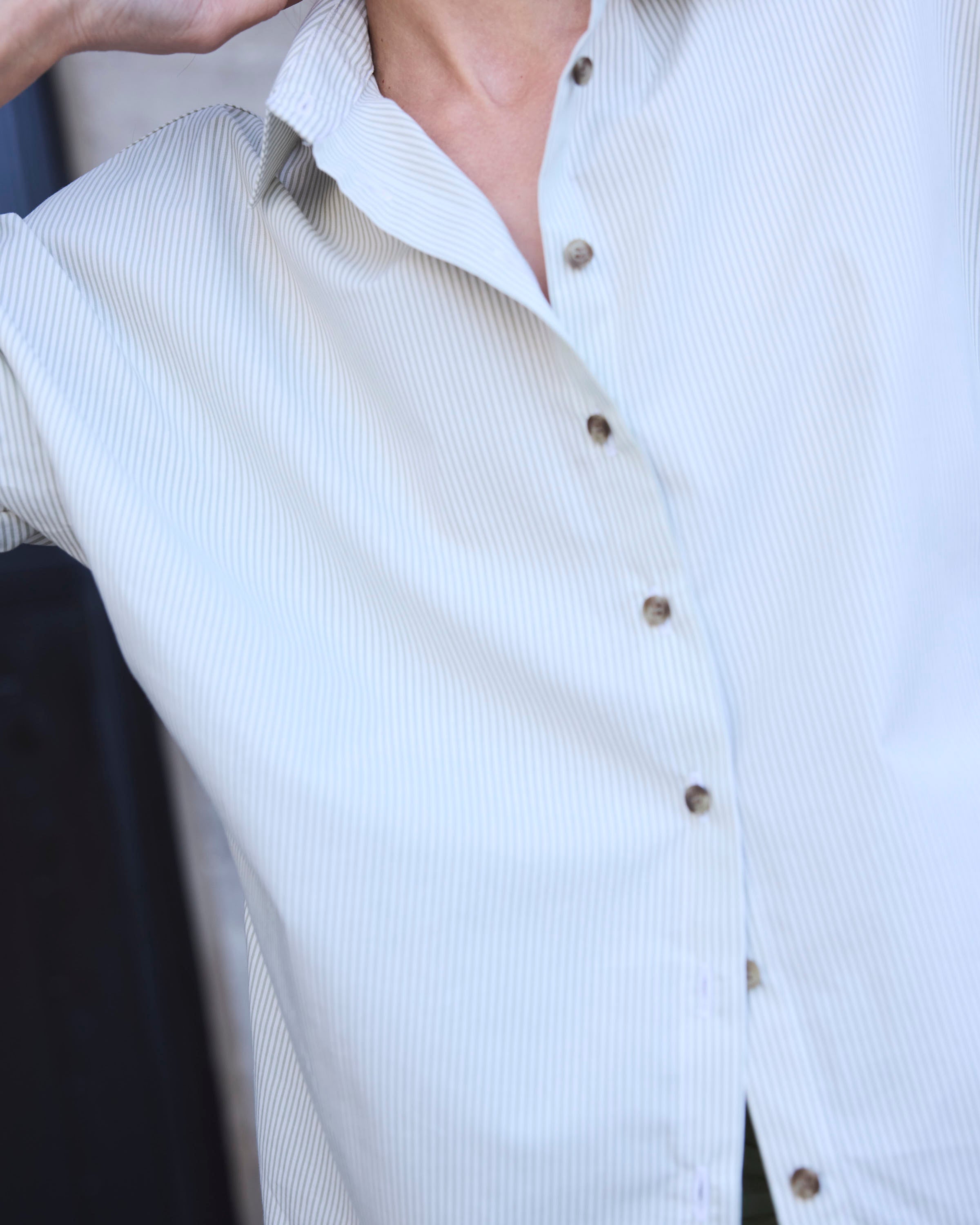 Blusa Cuscute Listada Verde