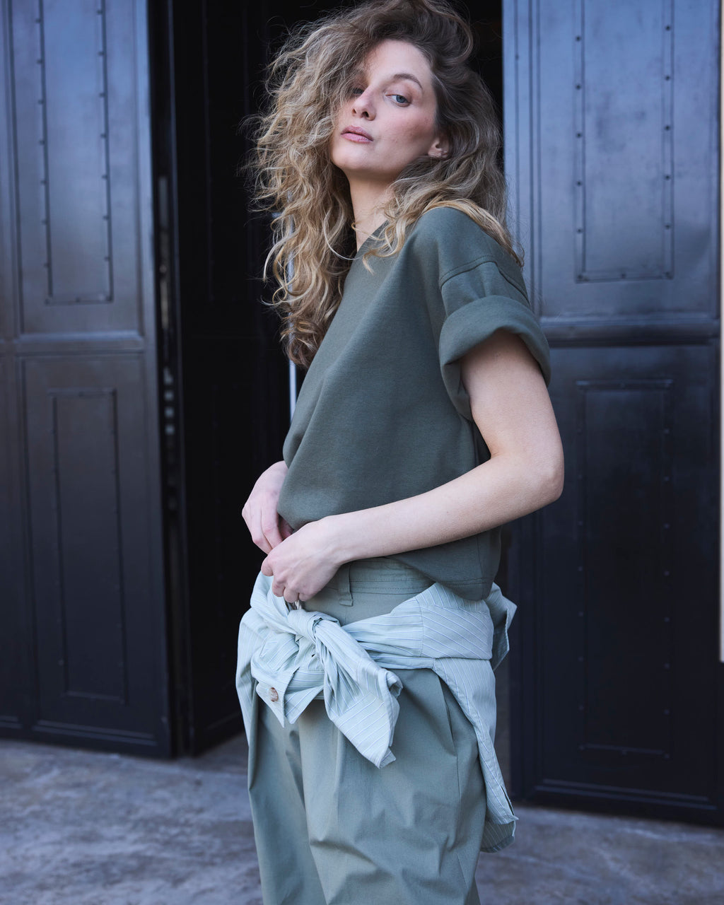 Polera Vaillance Verde Musgo