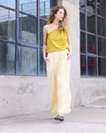 Pantalón Labille Algodón Amarillo Pastel