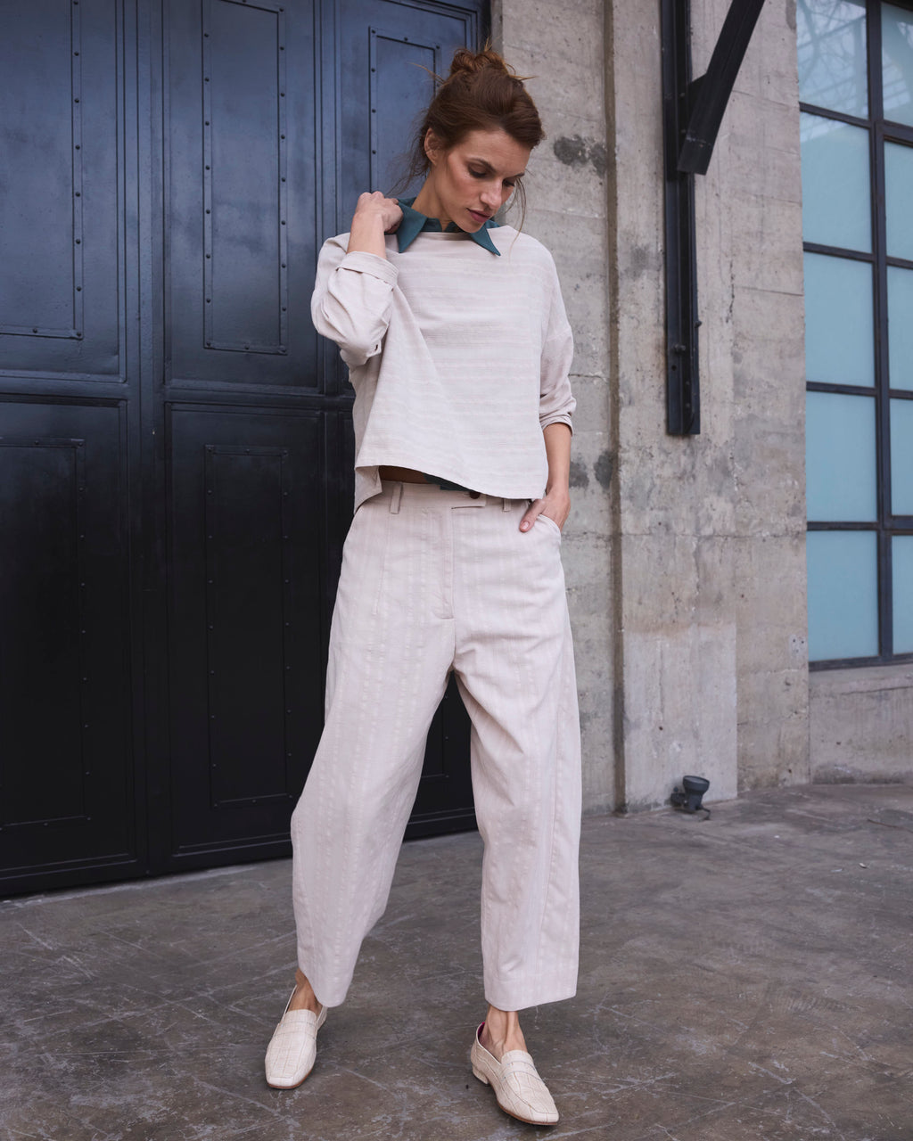 Pantalón Vissionnaire Algodón Crudo