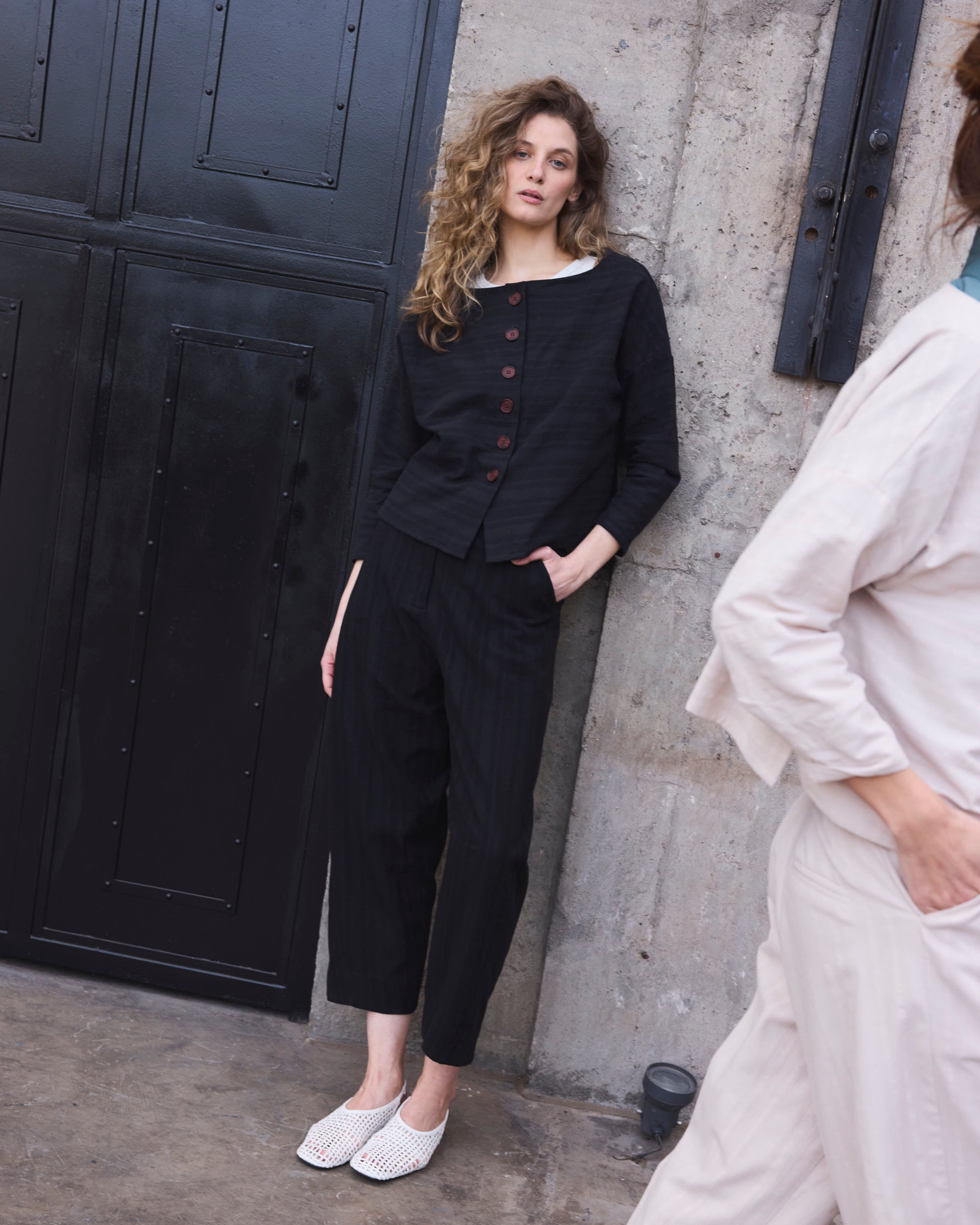 Pantalón Vissionnaire Algodón Negro