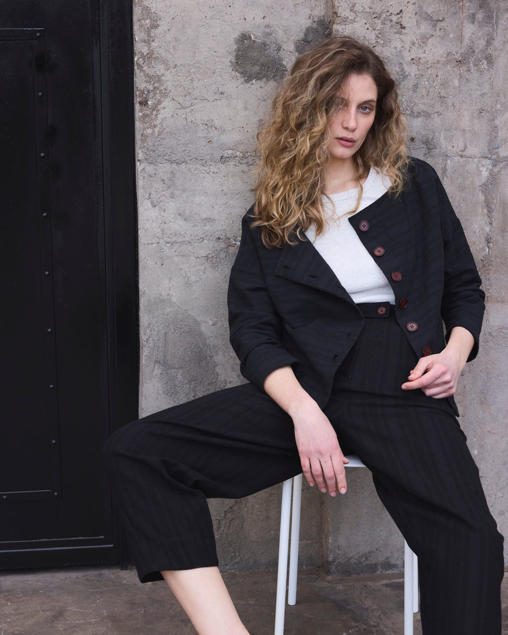 Pantalón Vissionnaire Algodón Negro