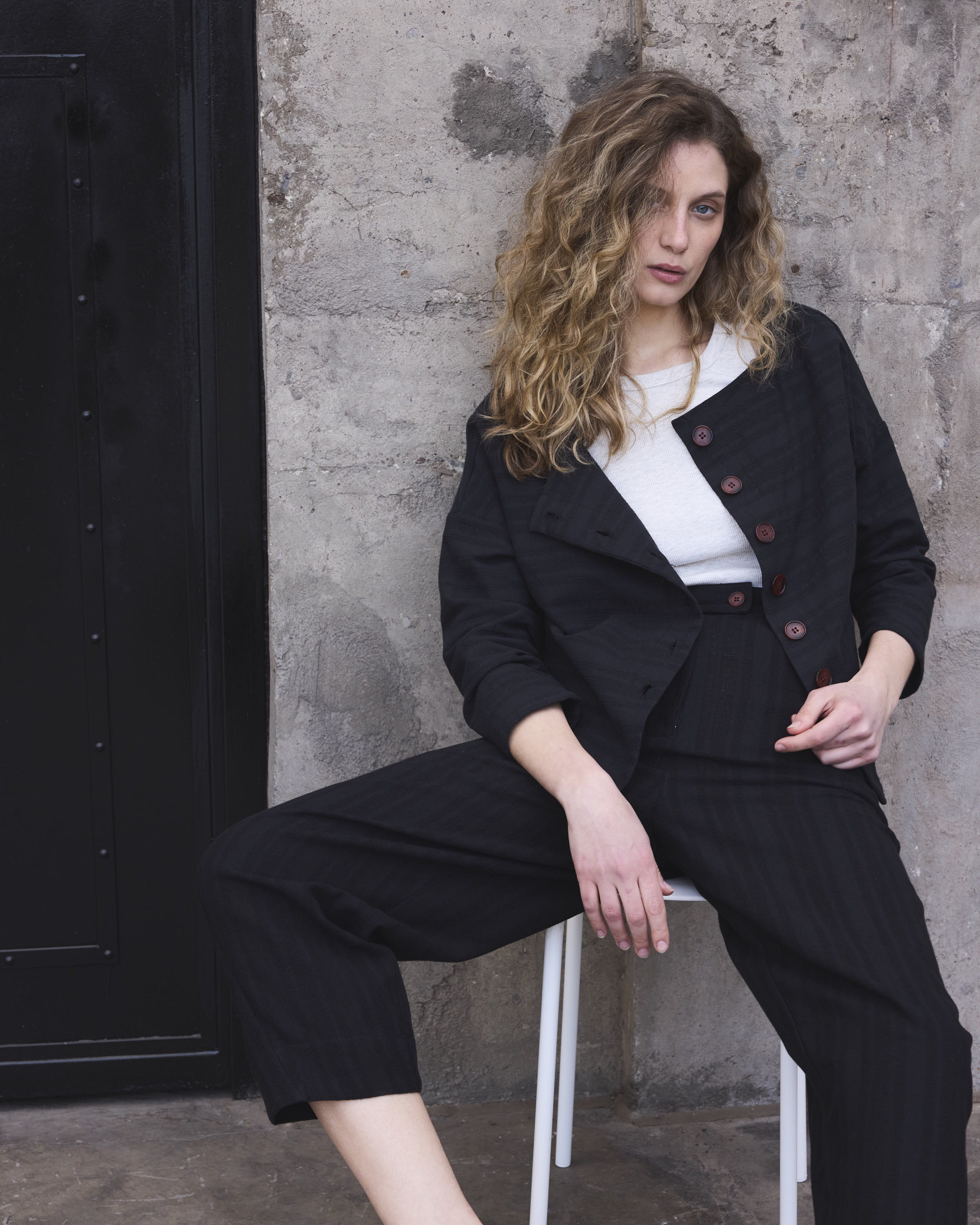 Pantalón Vissionnaire Algodón Negro