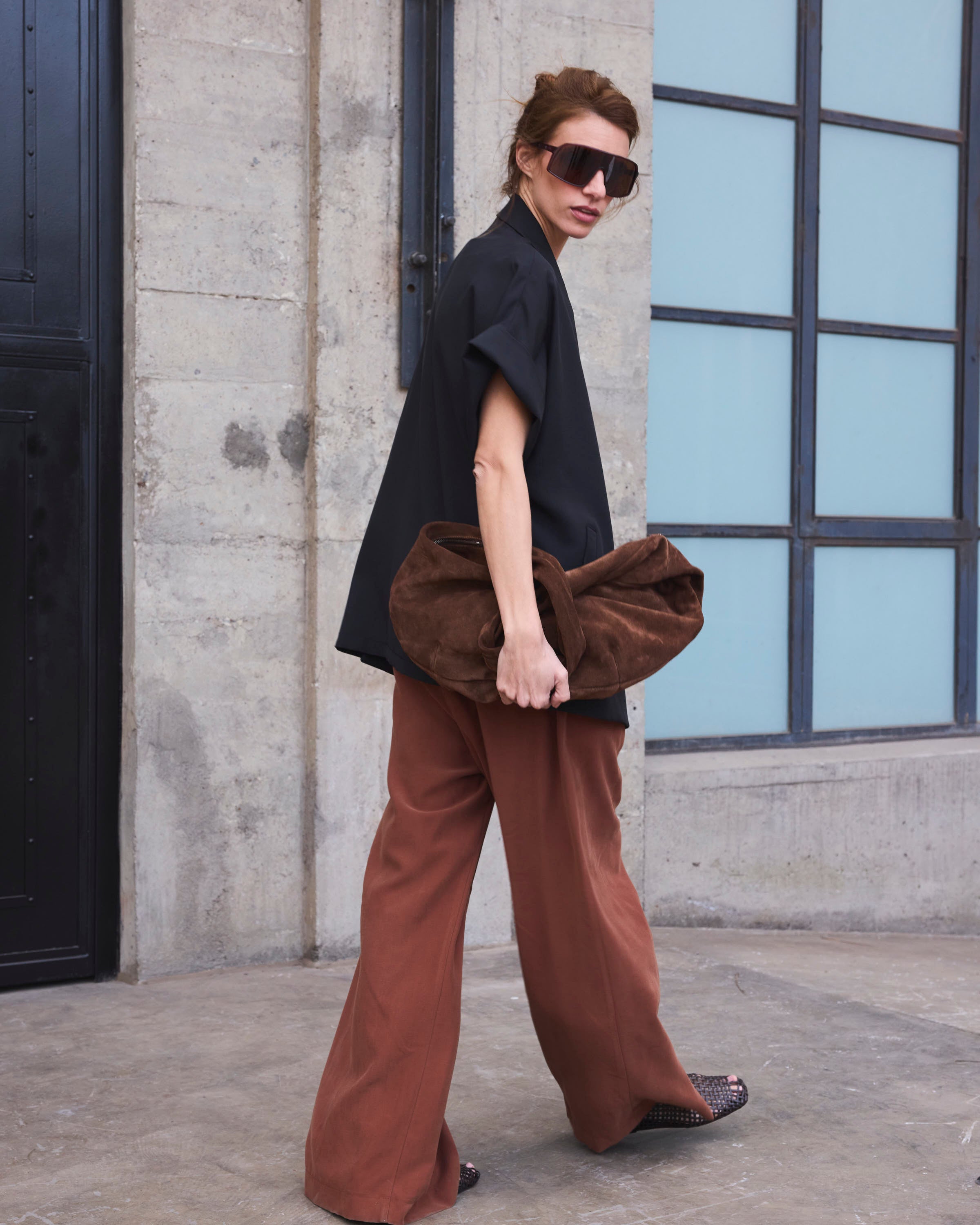 Blazer Manga Corta Souveraine Negro