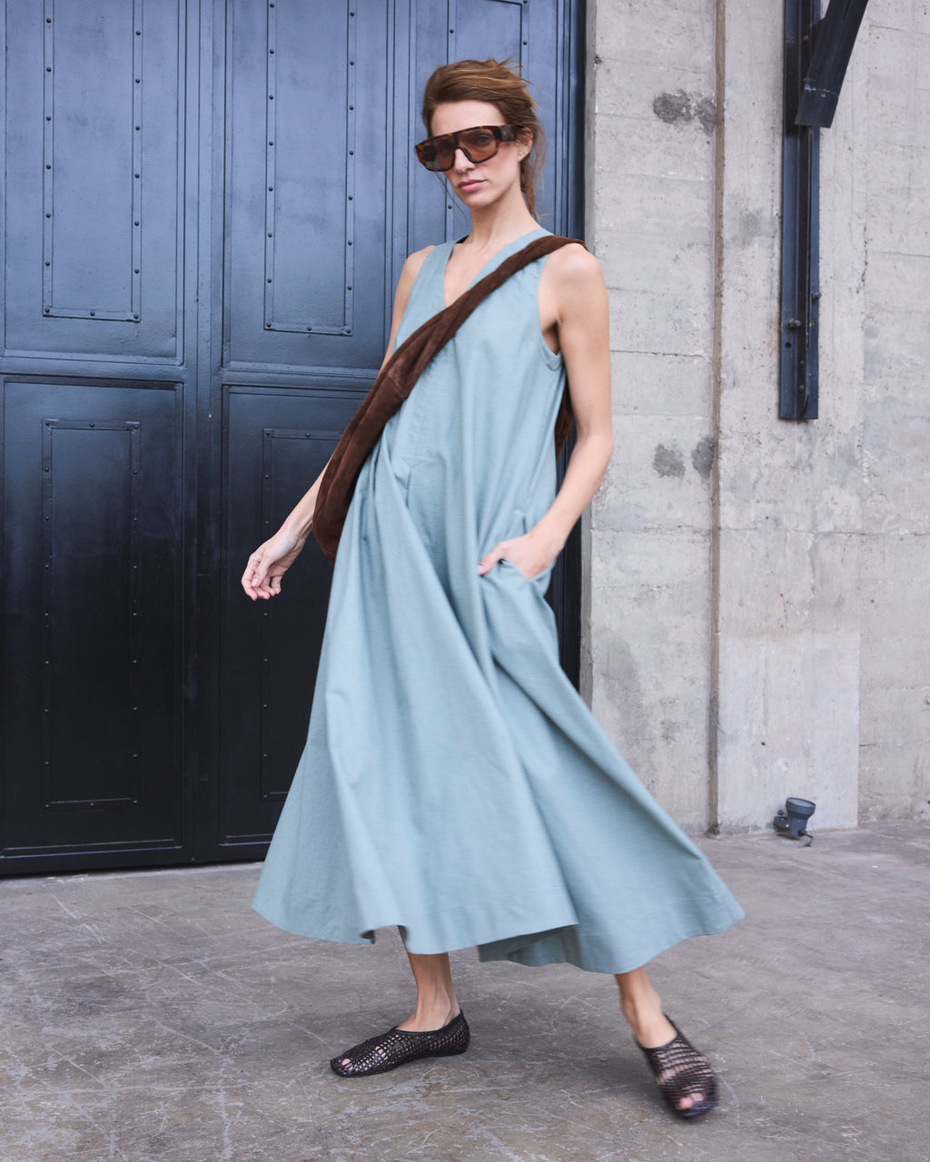 Vestido Desir Algodón Verde