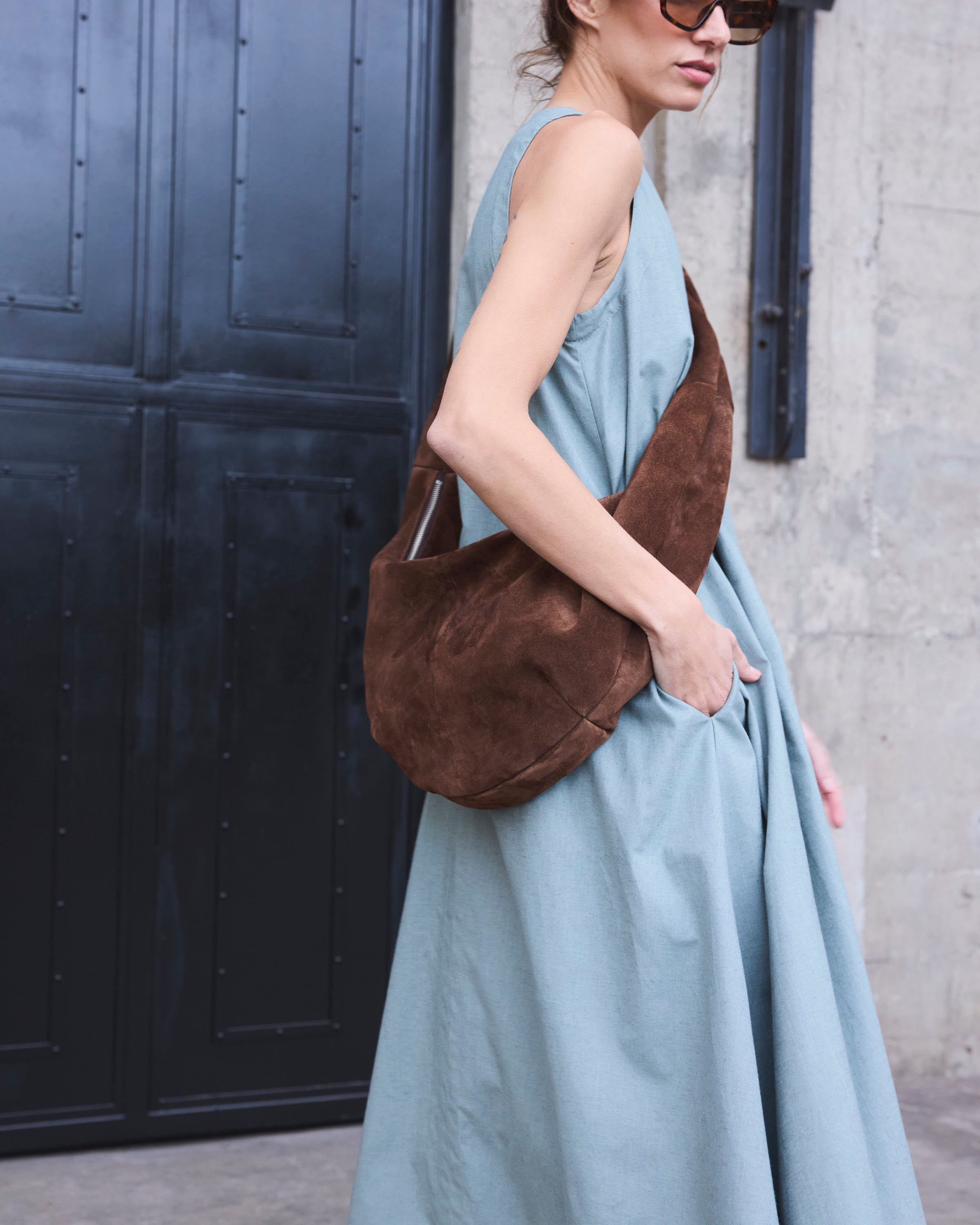 Cartera Cruzada Courbe 100% Reno Café