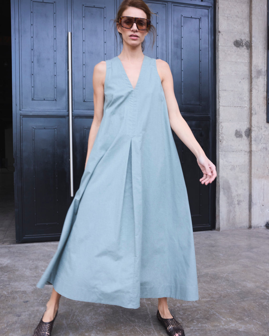 Vestido Desir Algodón Verde