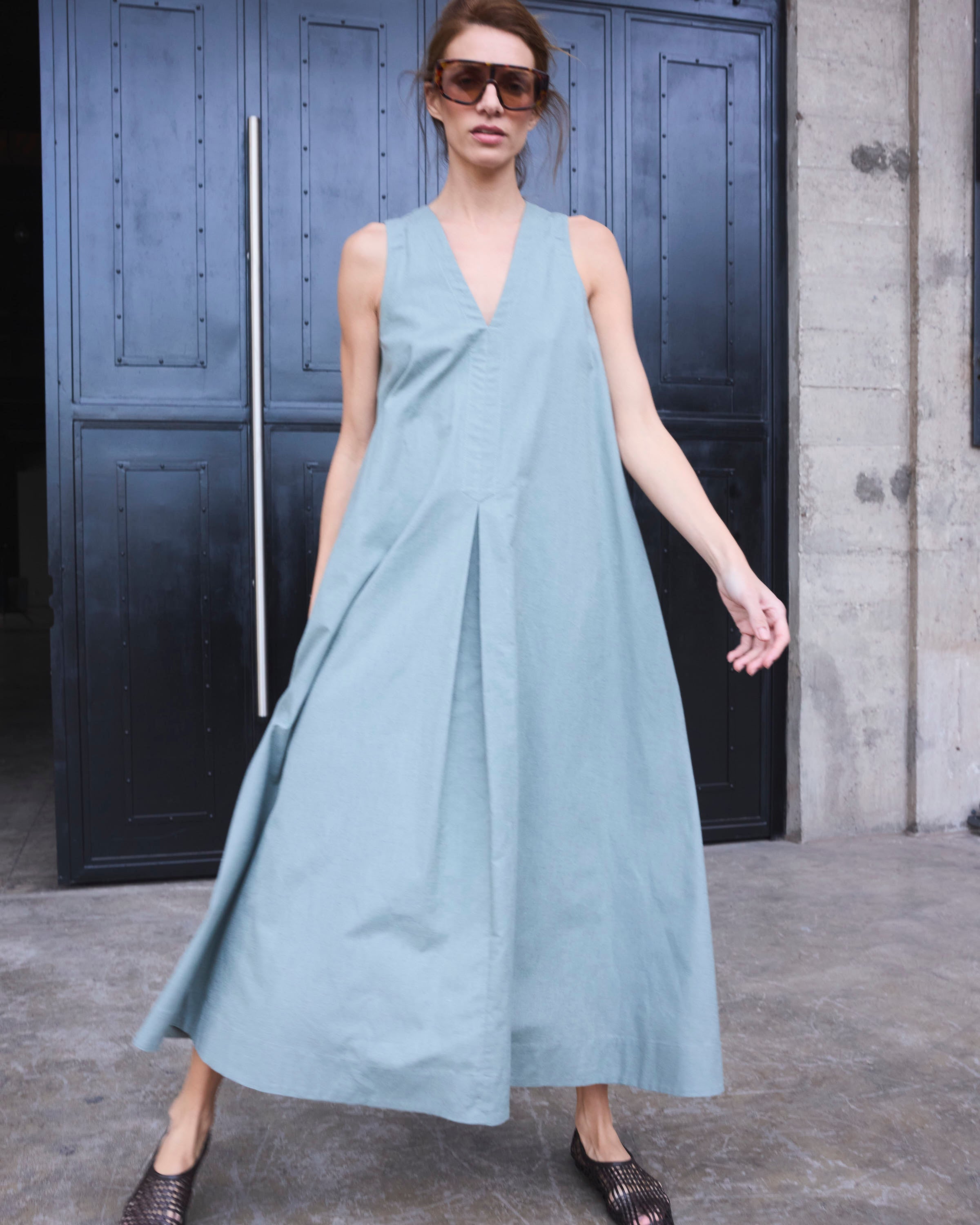 Vestido Desir Algodón Verde