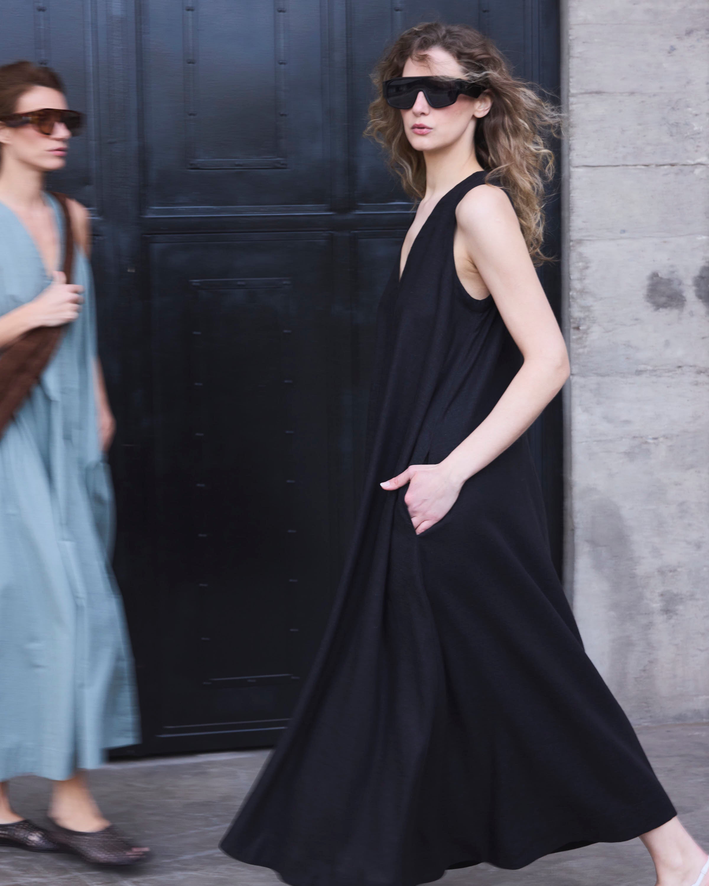 Vestido Desir Lino Negro