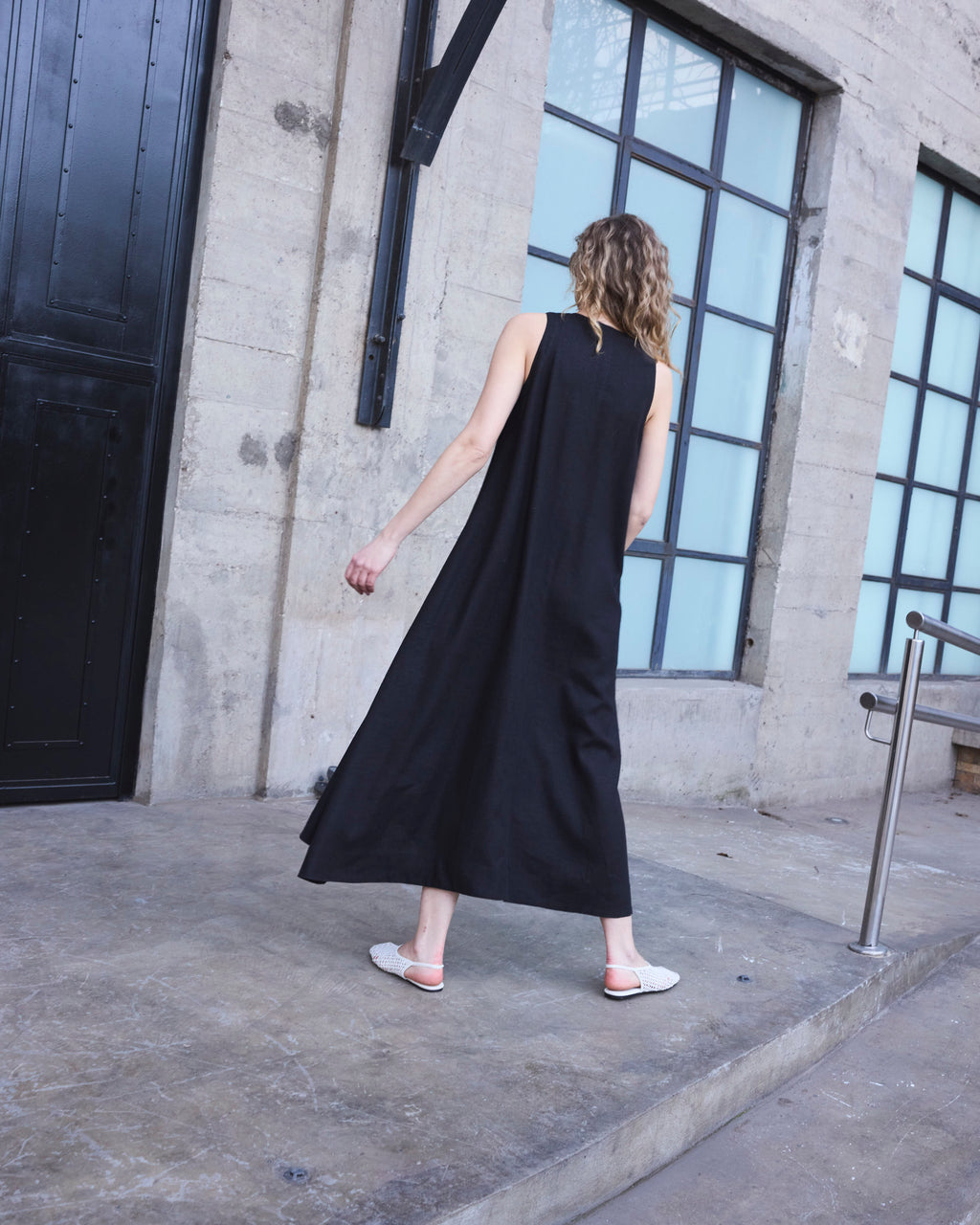 Vestido Desir Lino Negro