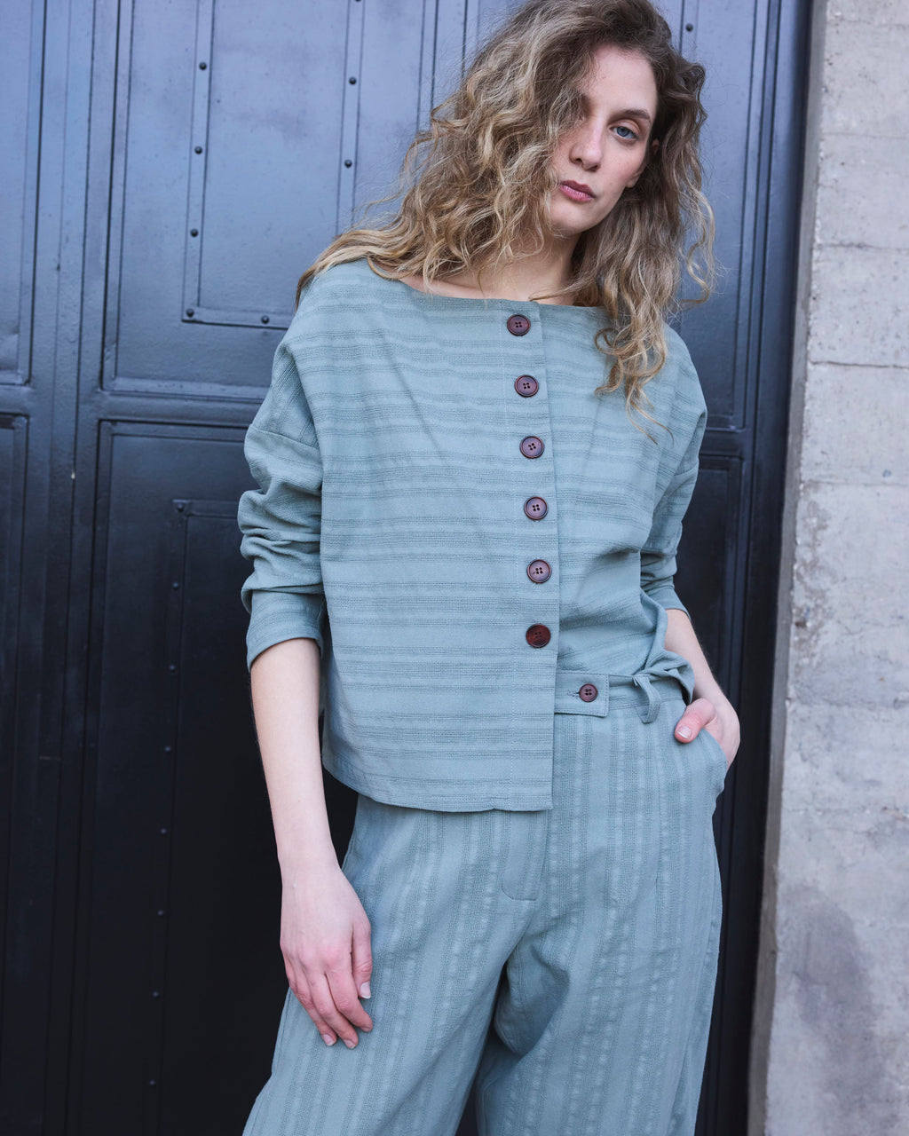 Pantalón Vissionnaire Algodón Verde