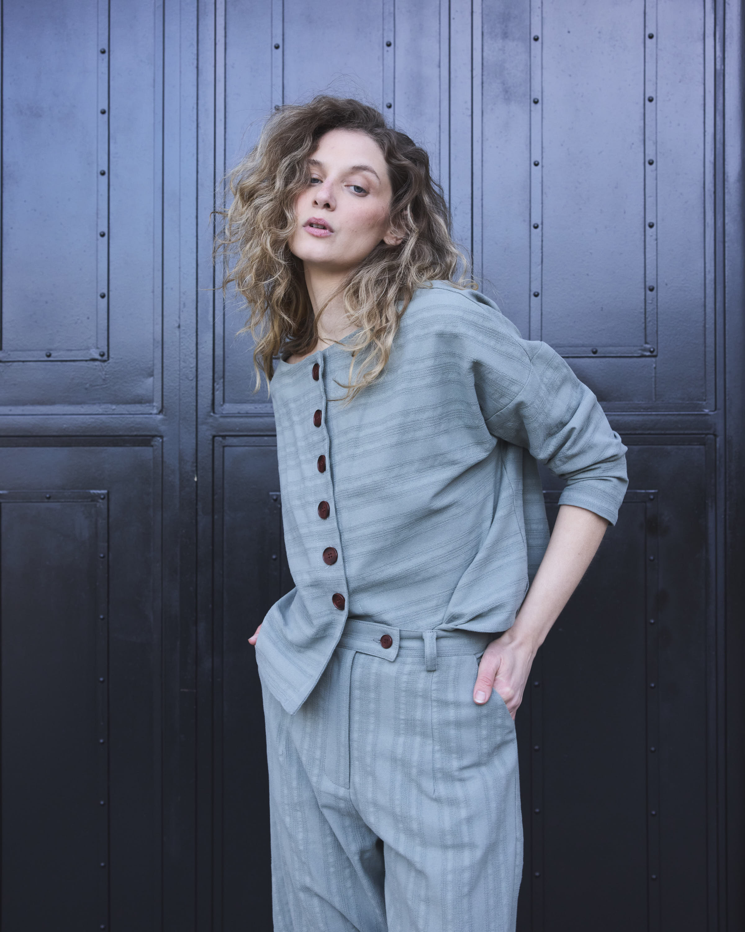 Pantalón Vissionnaire Algodón Verde