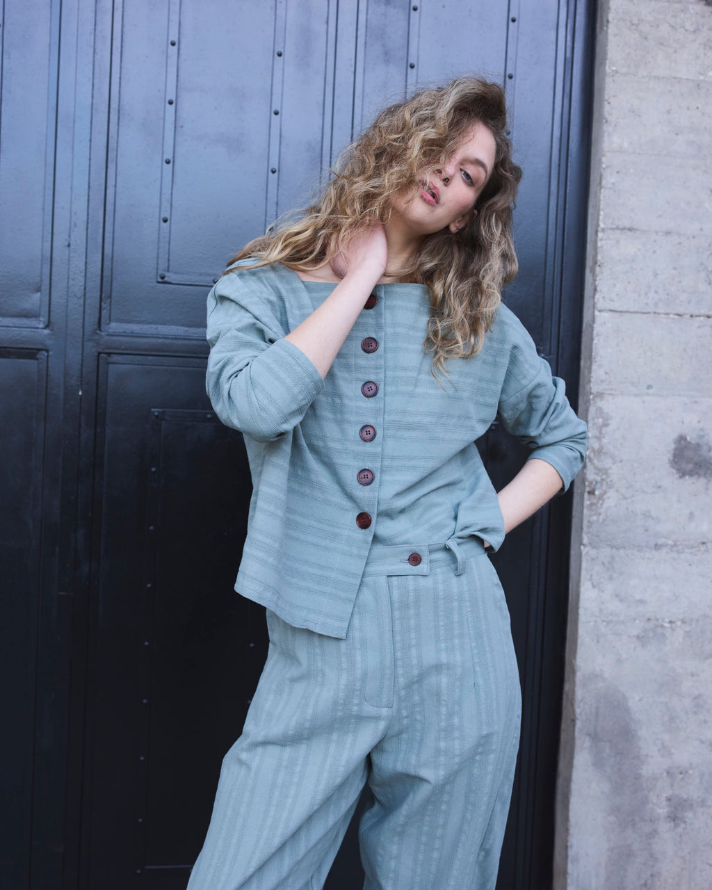 Pantalón Vissionnaire Algodón Verde