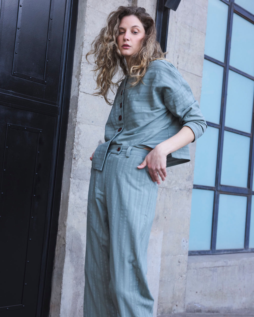 Pantalón Vissionnaire Algodón Verde