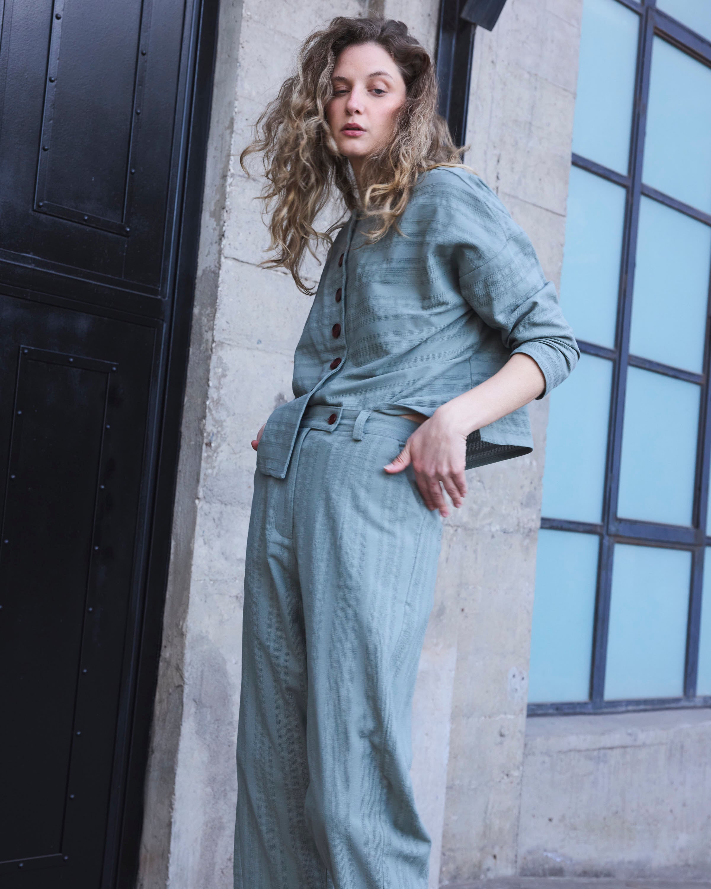 Pantalón Vissionnaire Algodón Verde