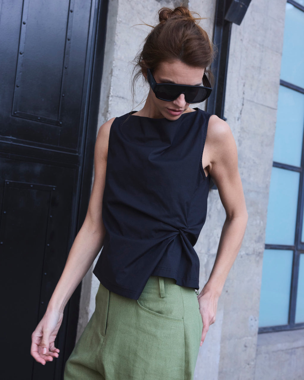 Top Nudo Legere Negro