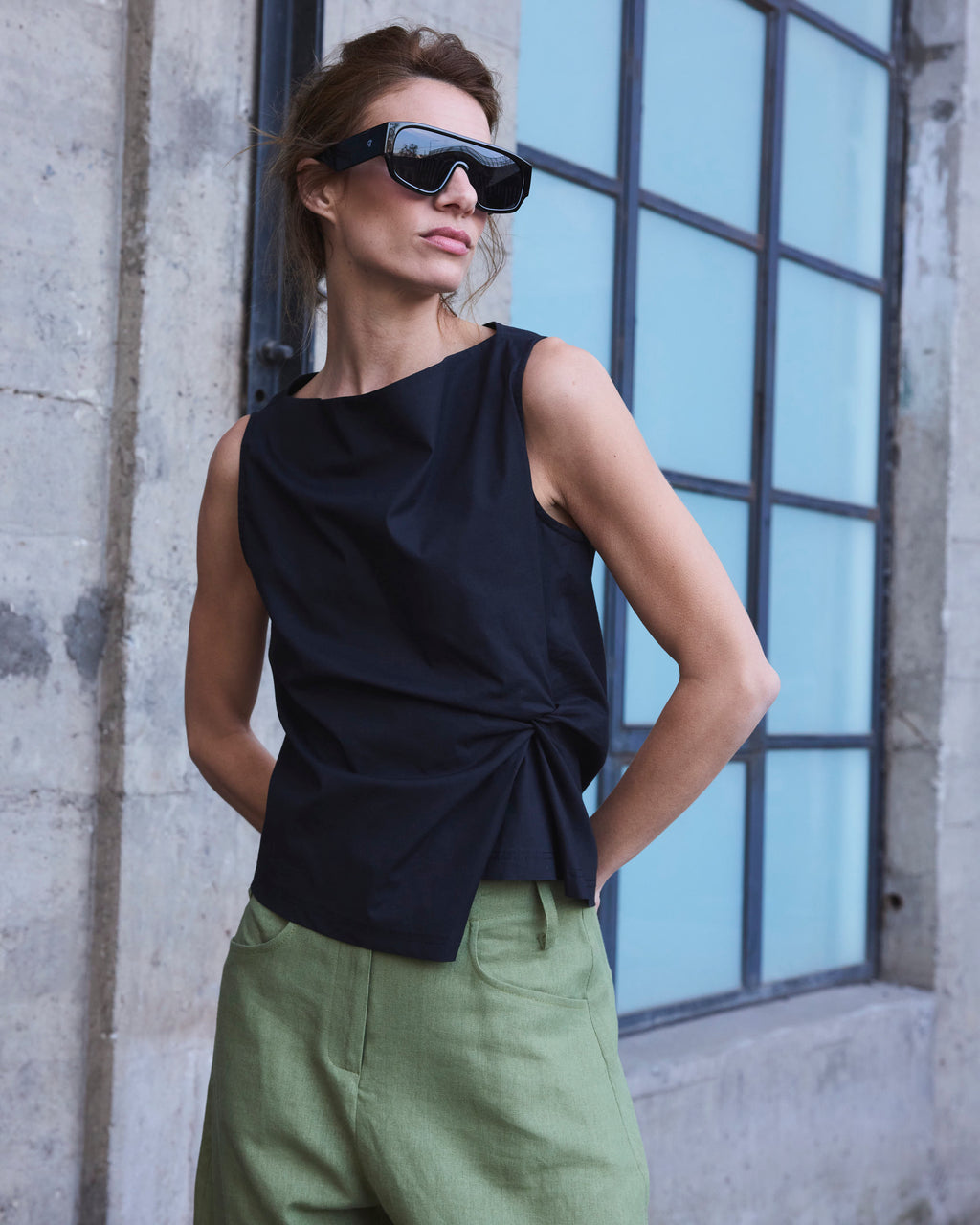 Top Nudo Legere Negro