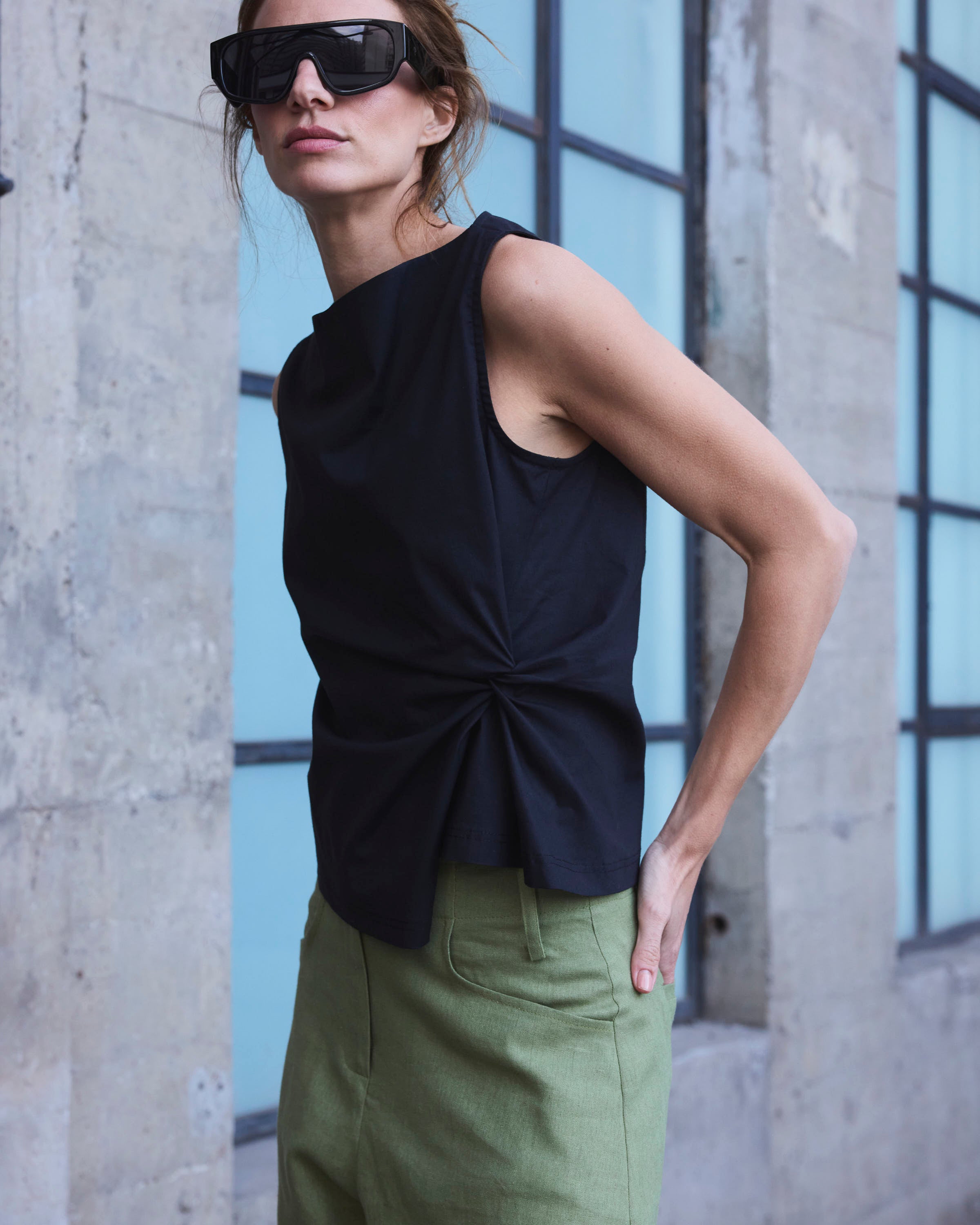 Top Nudo Legere Negro