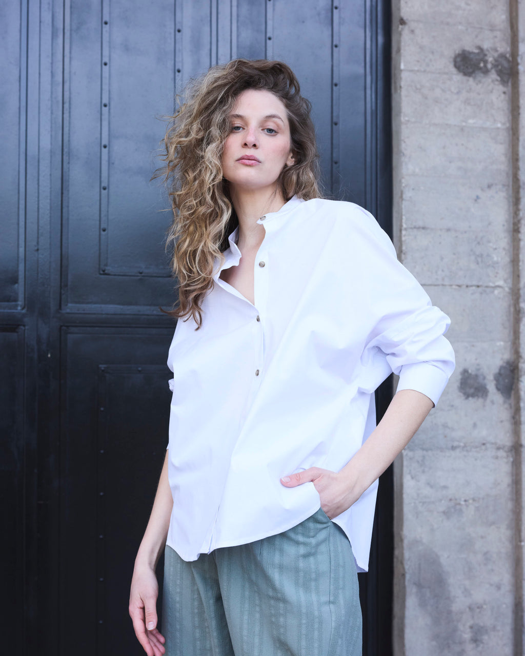 Blusa Heroine Algodón Blanca