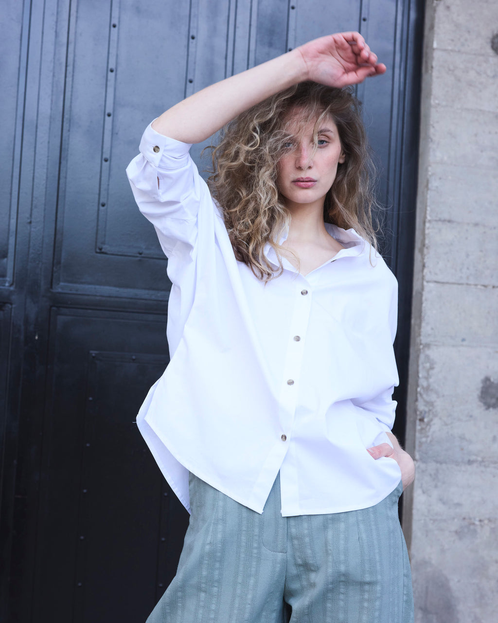 Blusa Heroine Algodón Blanca