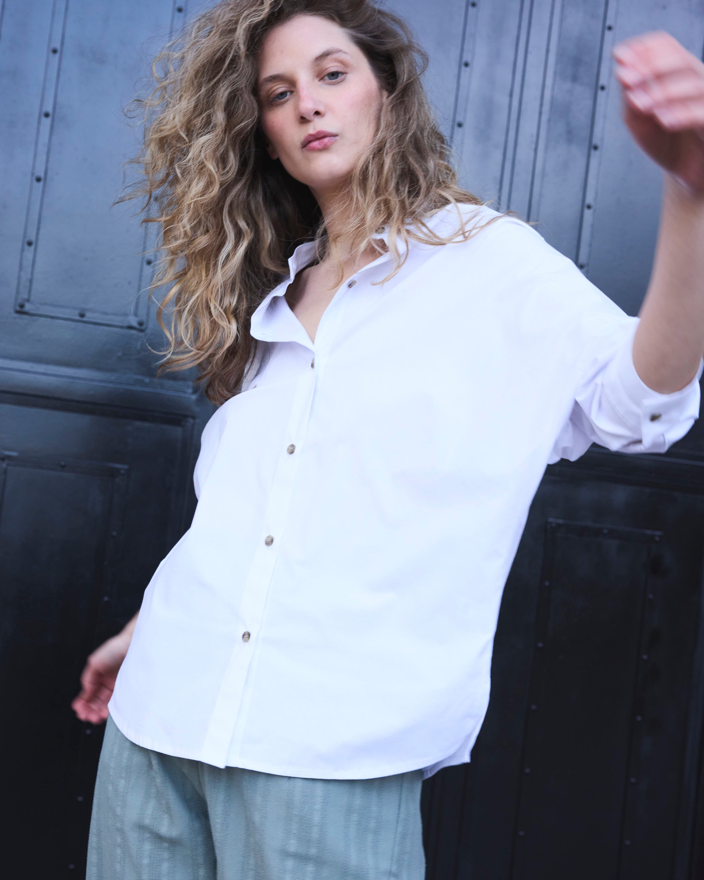 Blusa Heroine Algodón Blanca