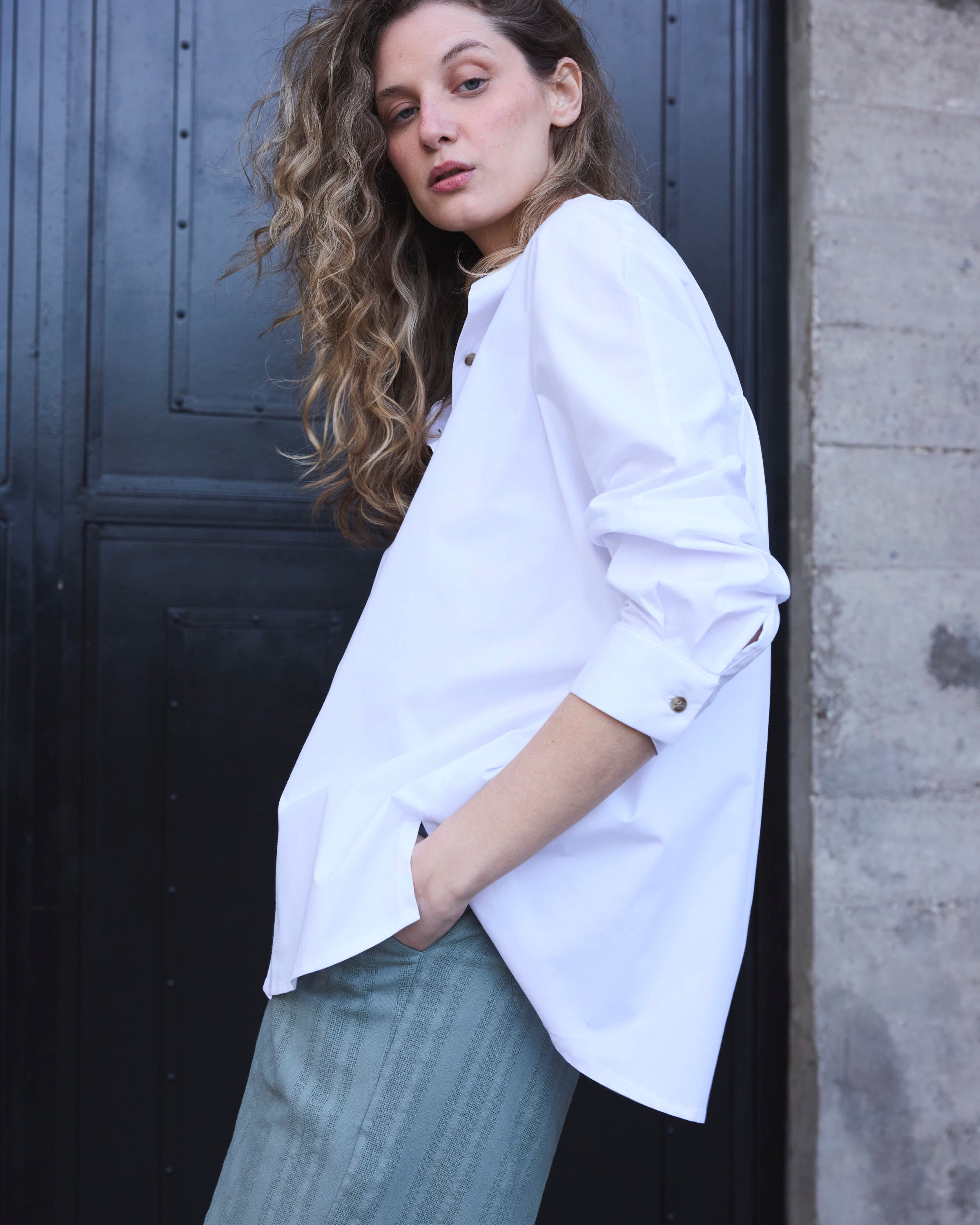 Blusa Heroine Algodón Blanca