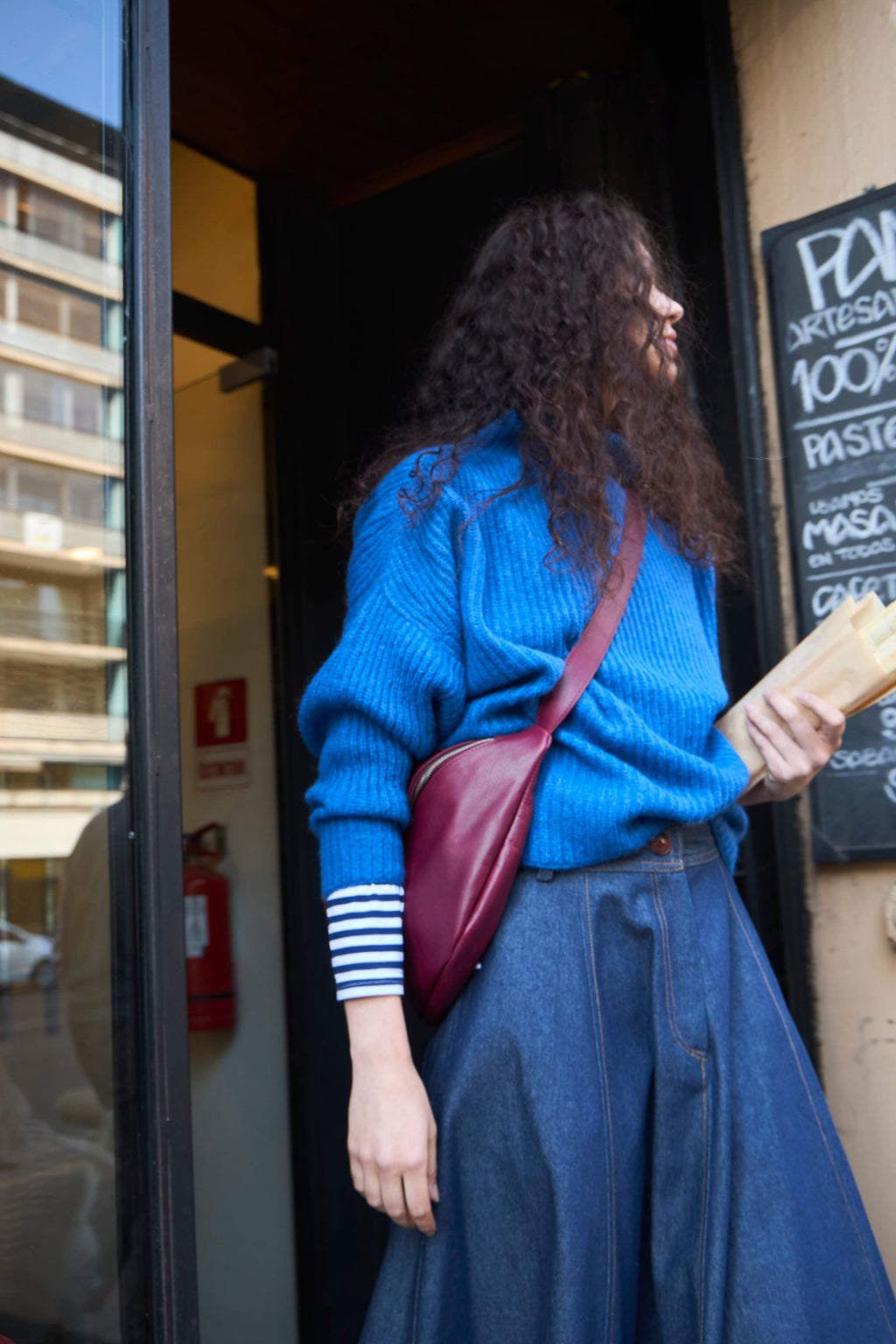 Sweater Maxima Superfine Alpaca Azulino
