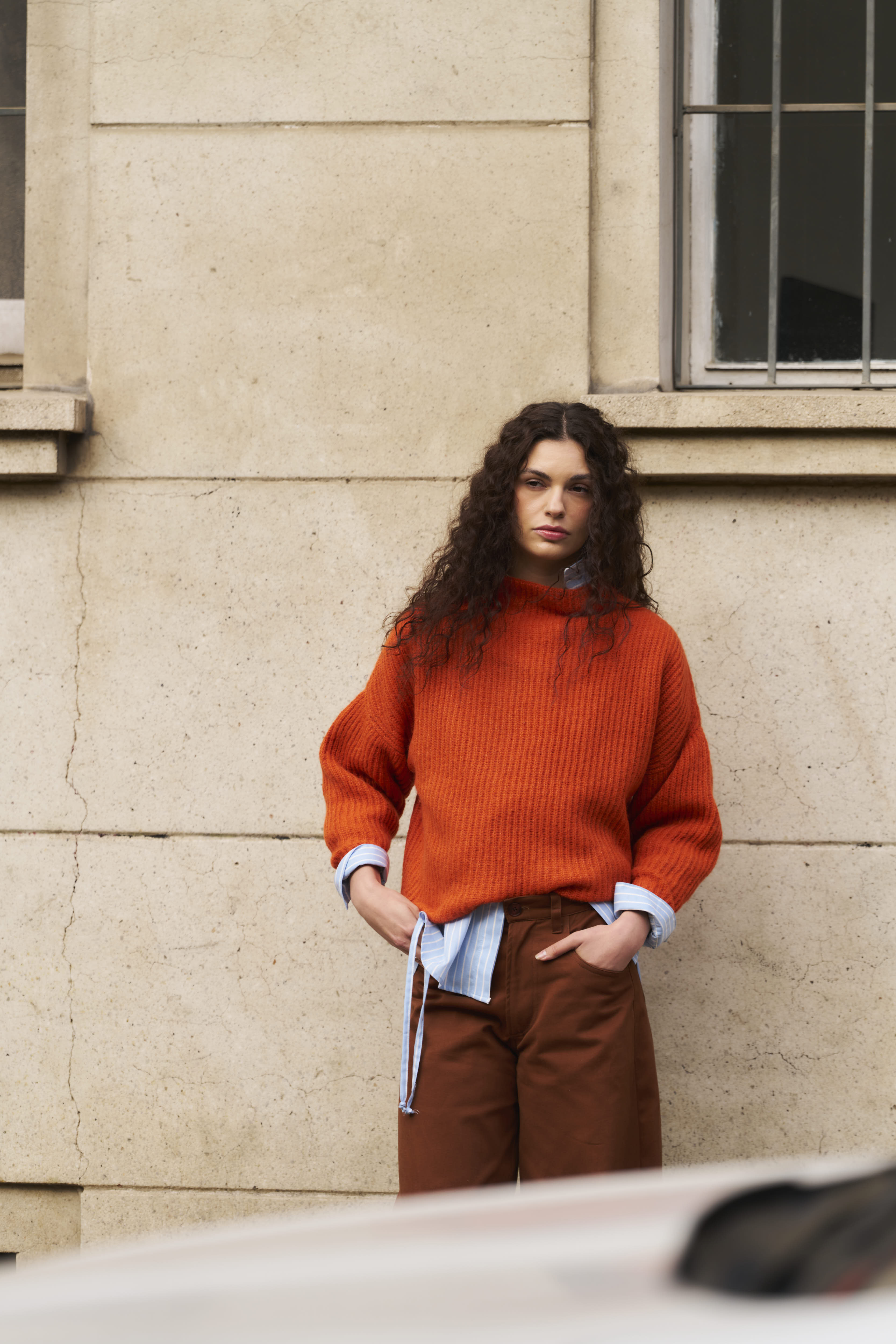 Sweater Maxima Superfine Alpaca Naranjo