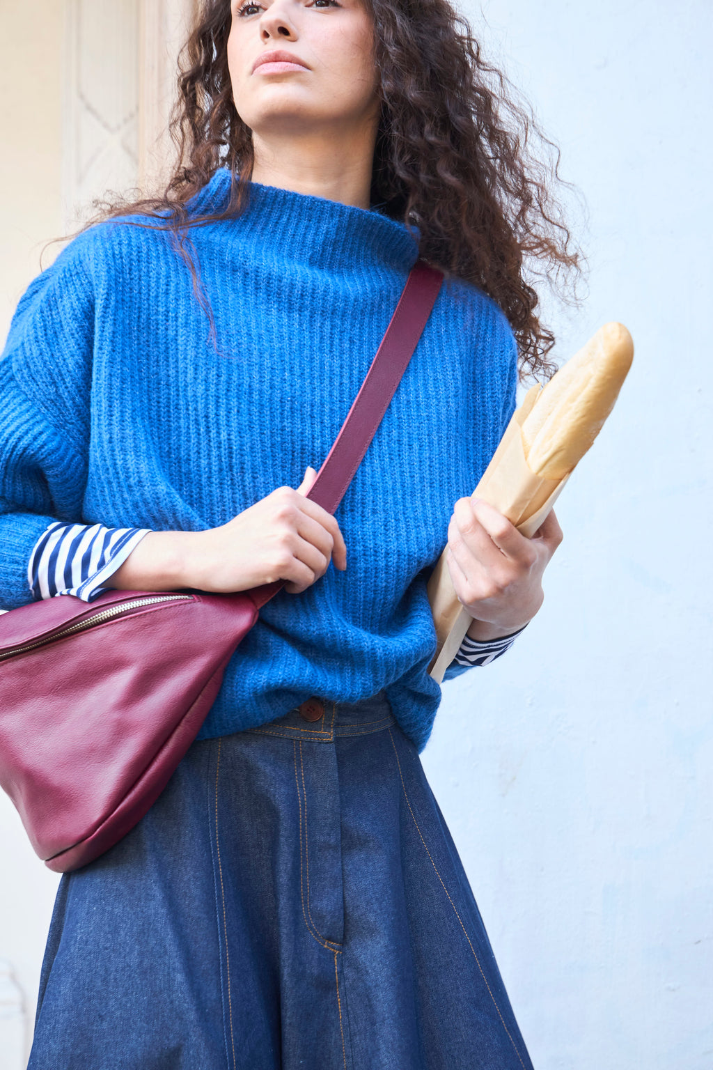 Sweater Maxima Superfine Alpaca Azulino