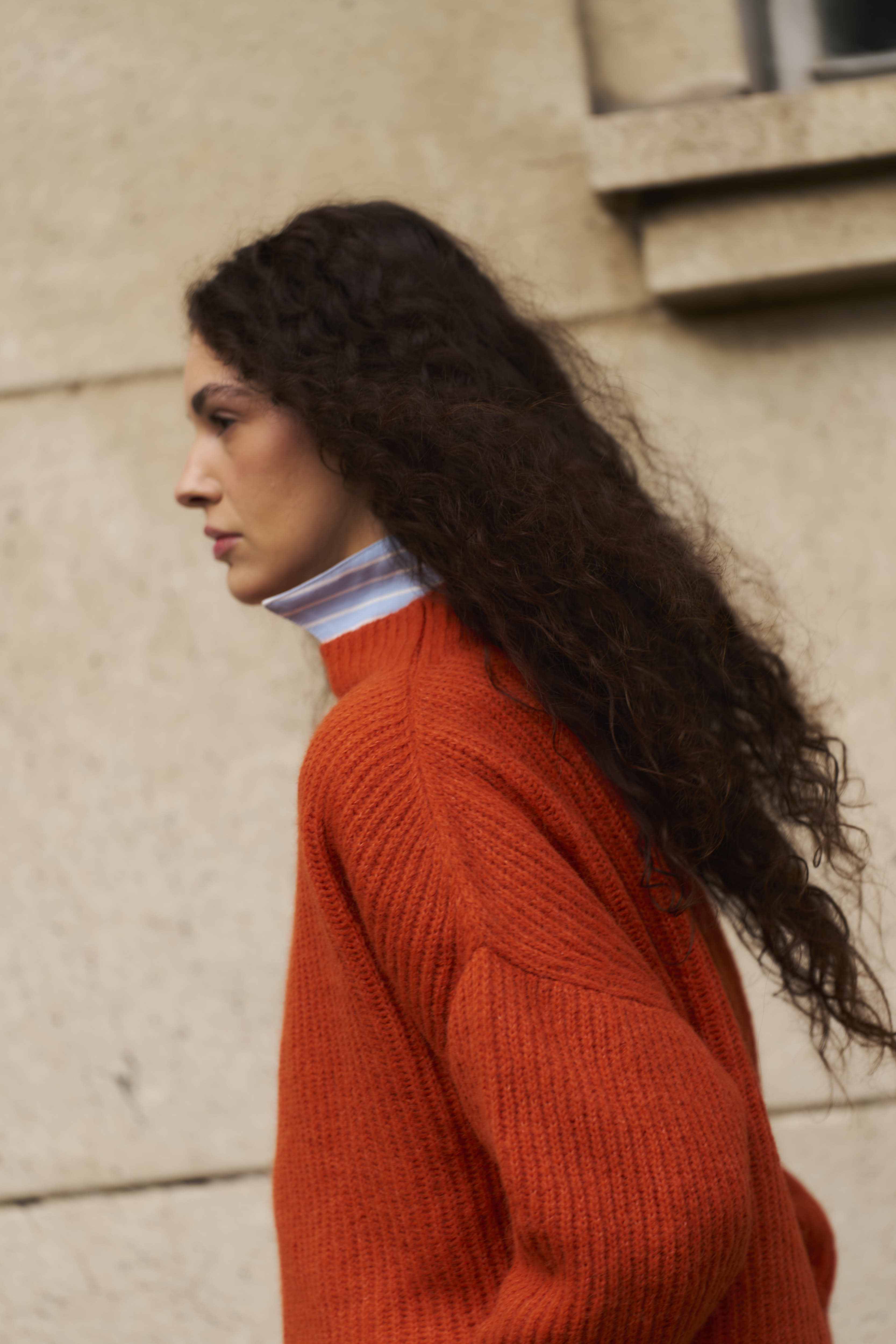 Sweater Maxima Baby Alpaca Naranjo