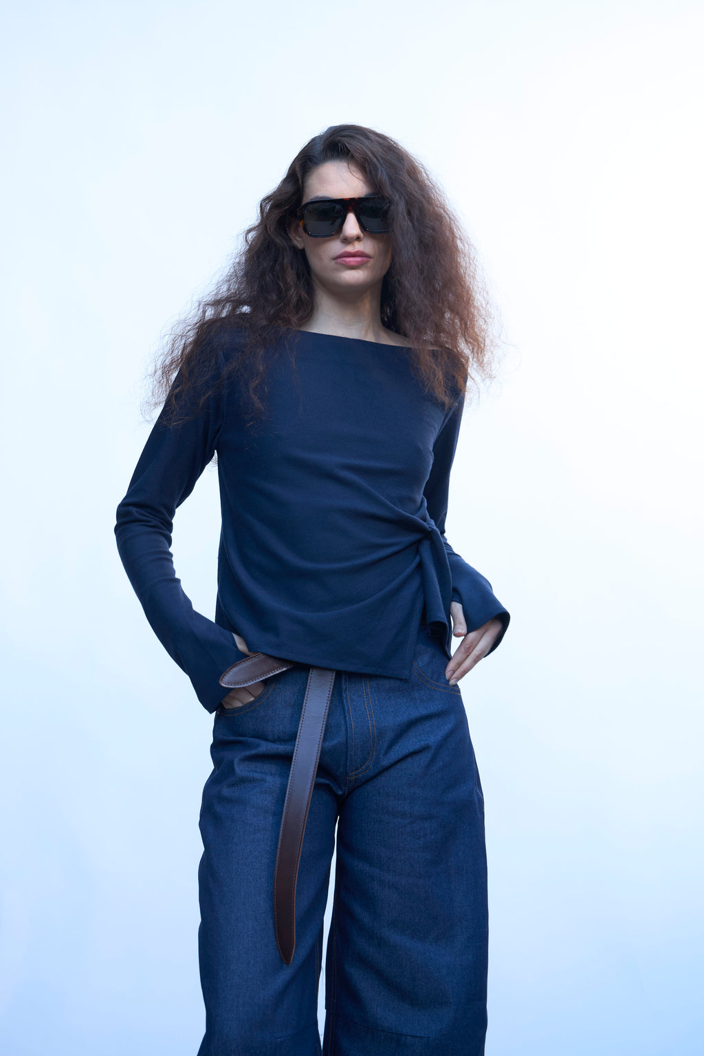 Top Aura Azul Navy