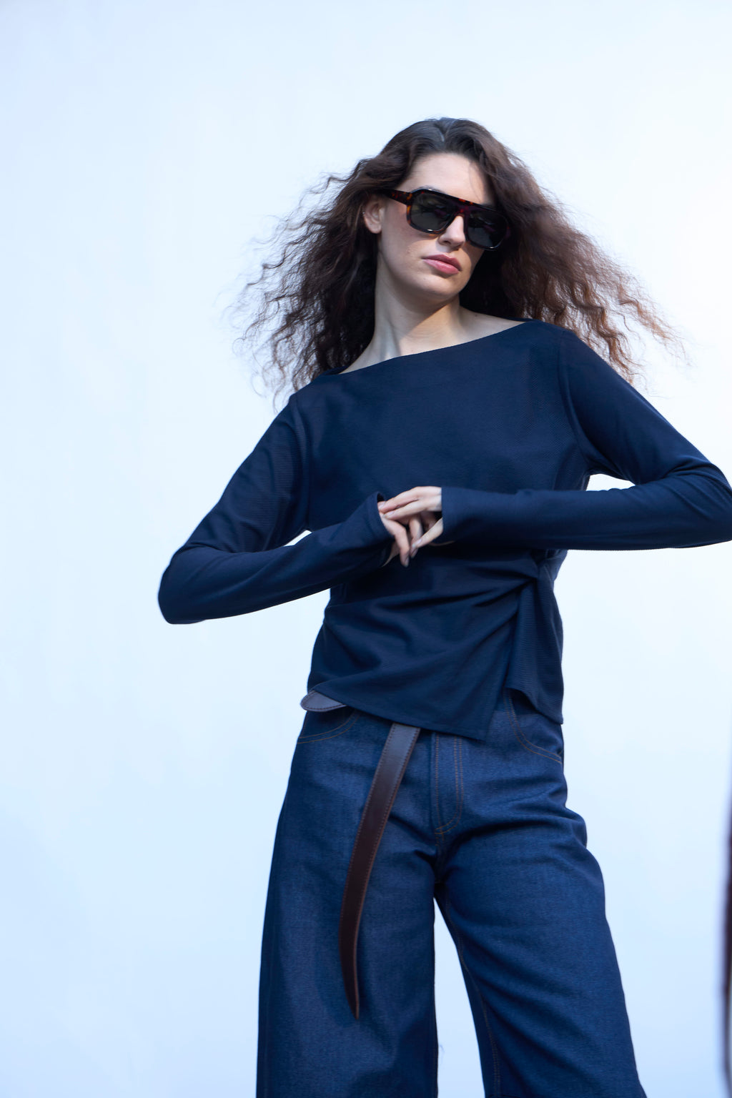 Top Aura Azul Navy