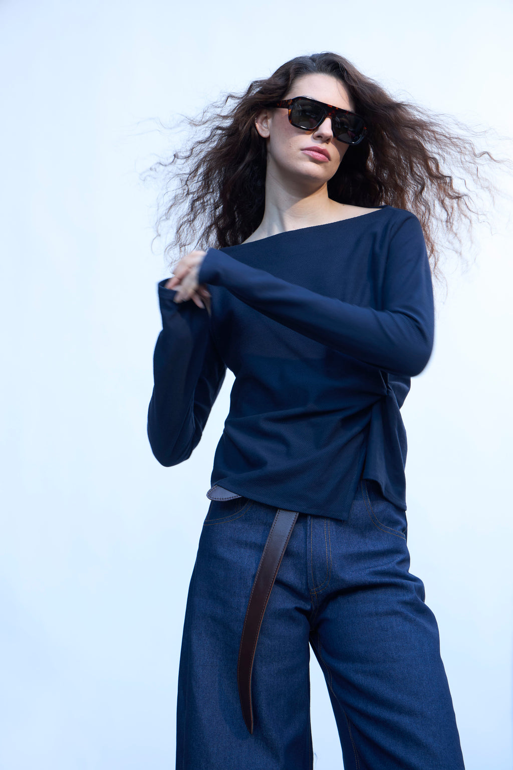 Top Aura Azul Navy