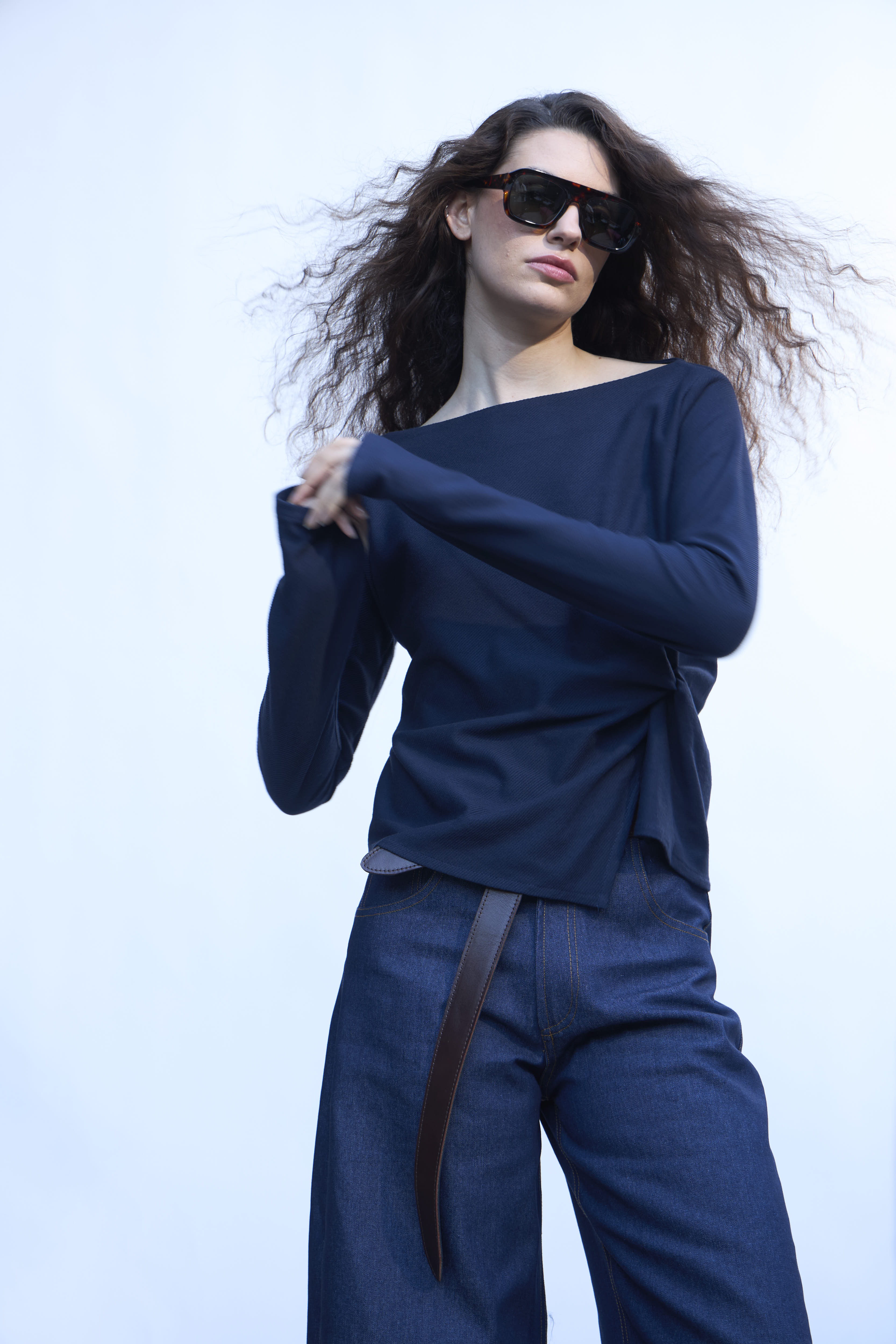 Top Aura Azul Navy