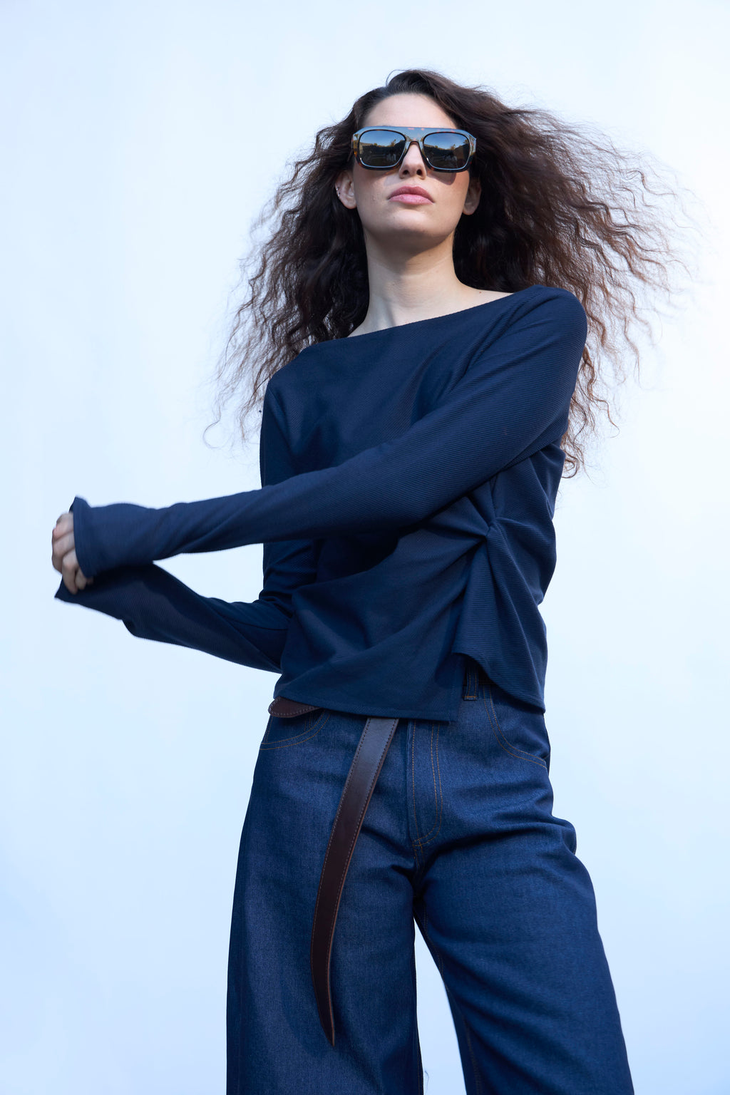 Top Aura Azul Navy