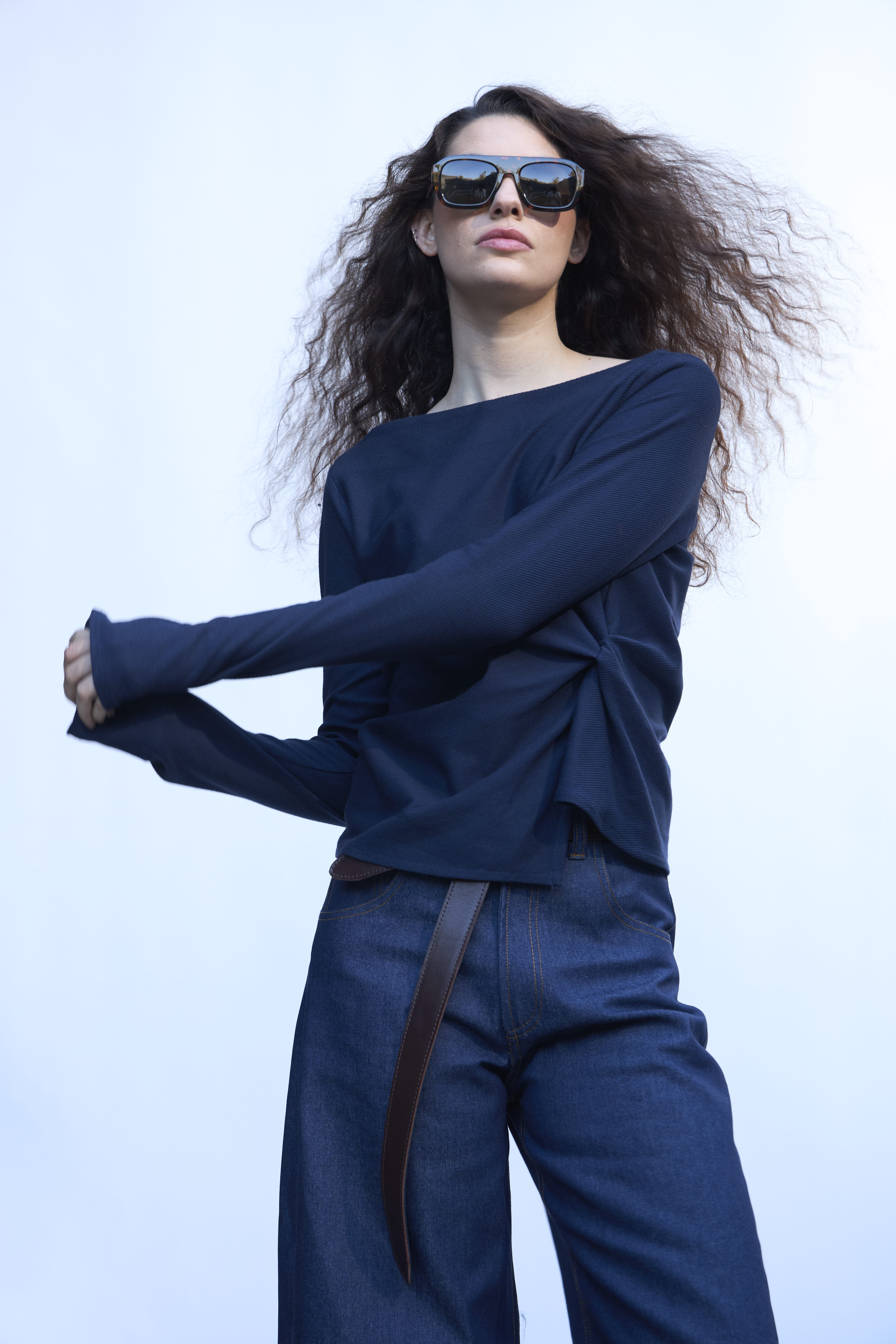 Top Aura Azul Navy