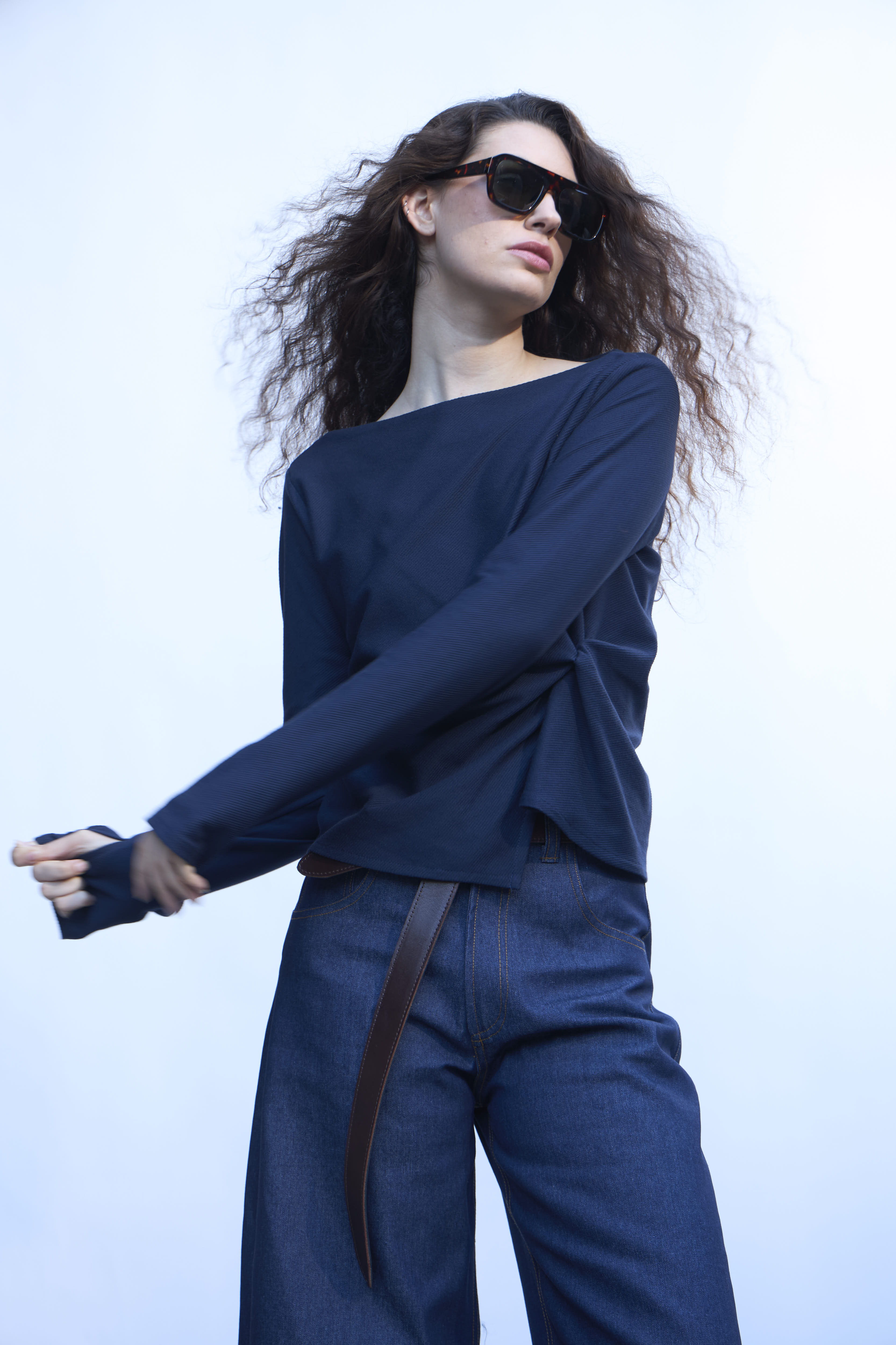 Top Aura Azul Navy