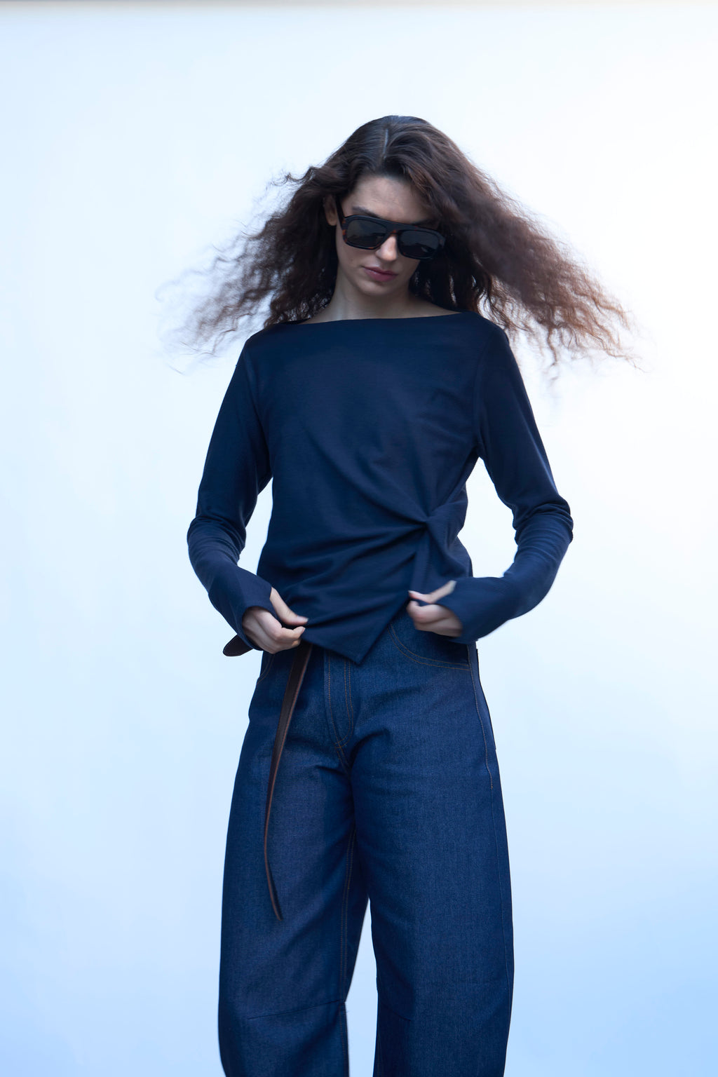 Top Aura Azul Navy