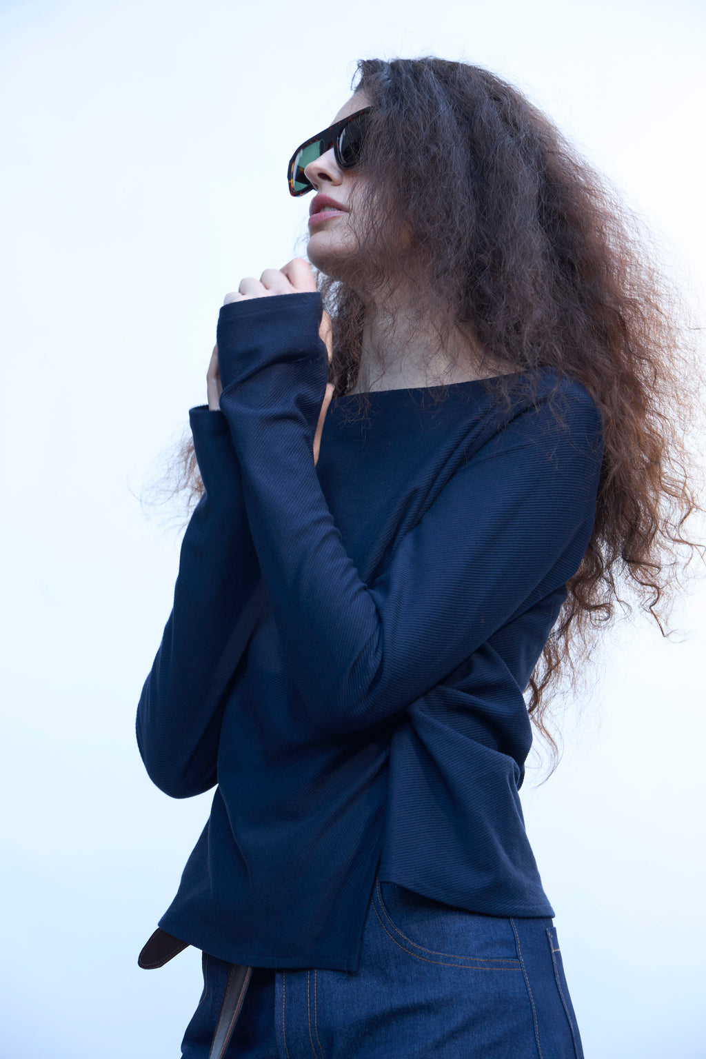 Top Aura Azul Navy