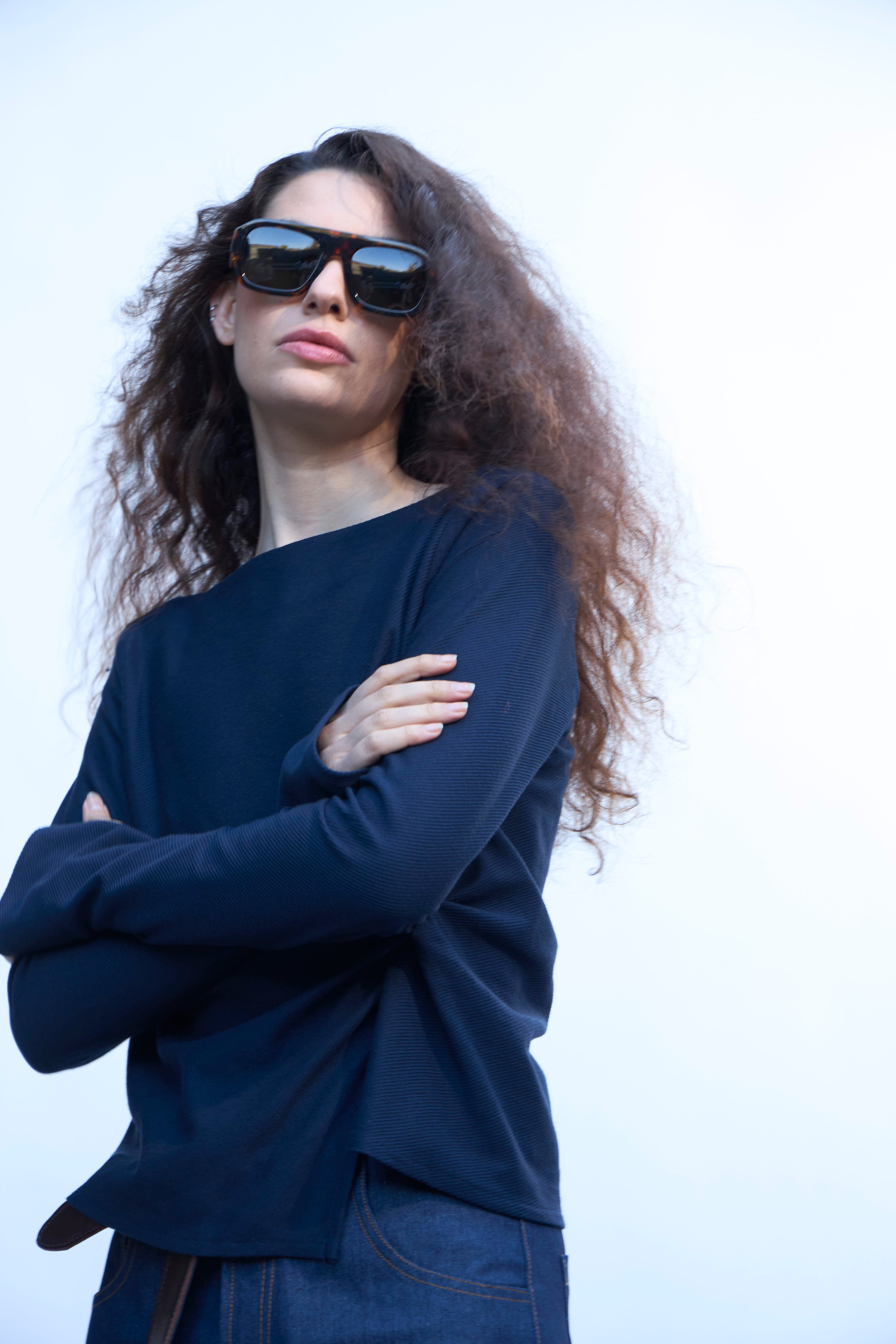 Top Aura Azul Navy
