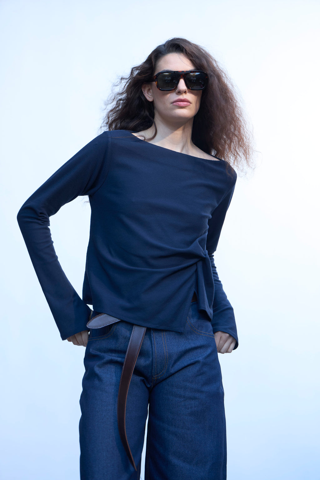 Top Aura Azul Navy