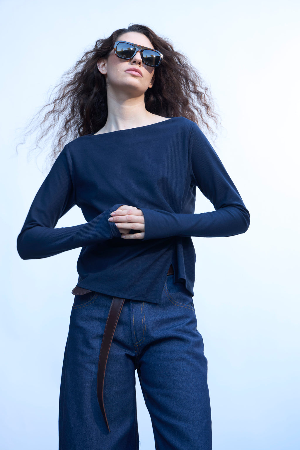 Top Aura Azul Navy
