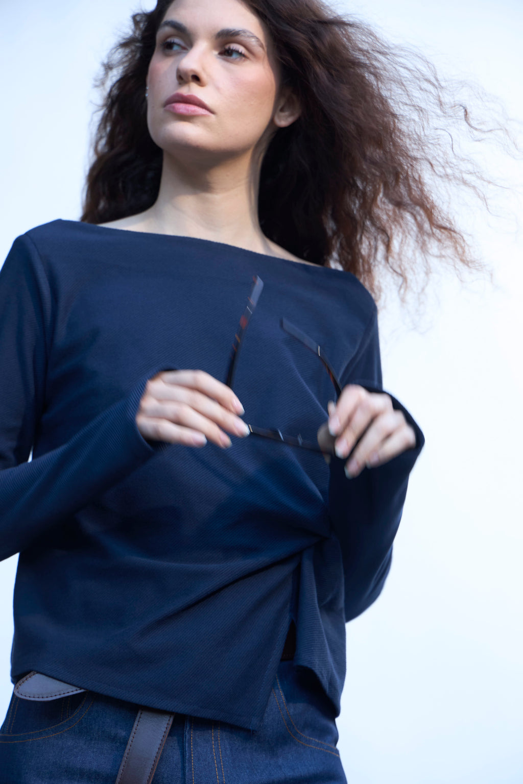 Top Aura Azul Navy