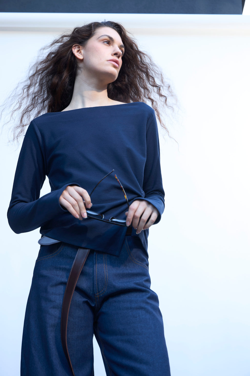 Top Aura Azul Navy